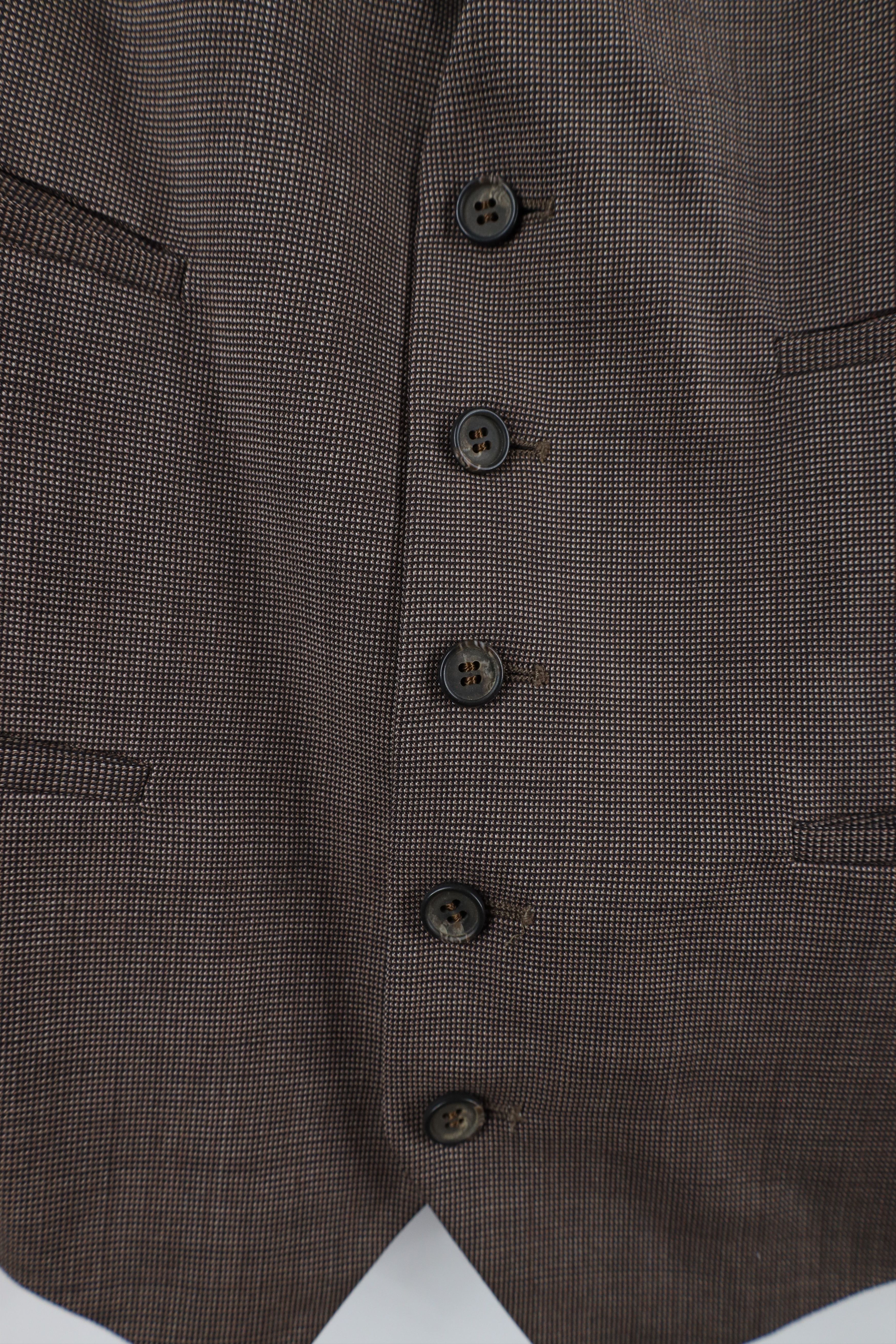 Vintage Vintage 50s 60s Rockabilly Back Button Suit Vest Brown USA Size US L / EU 52-54 / 3 - 4 Thumbnail