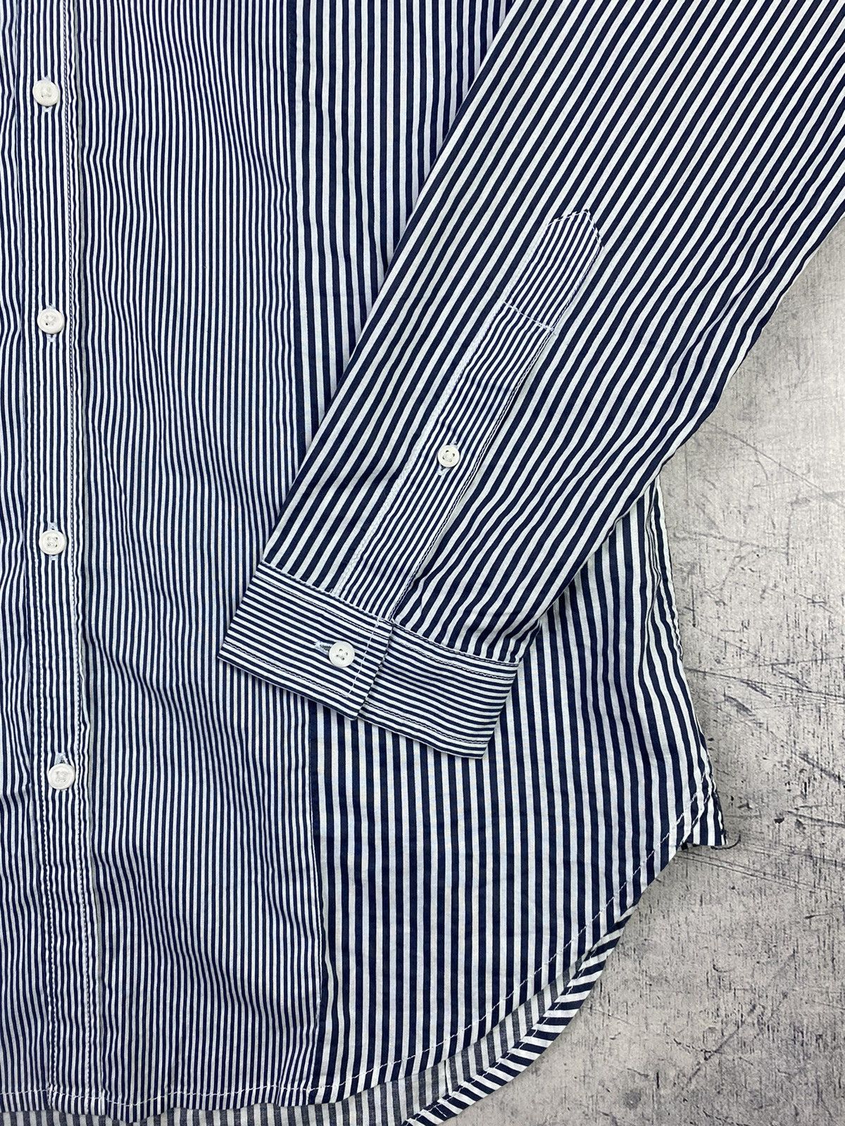 Diesel Diesel Designer Luxury Striped Button Up Long Sleeve Shirt Size US M / EU 48-50 / 2 - 5 Thumbnail