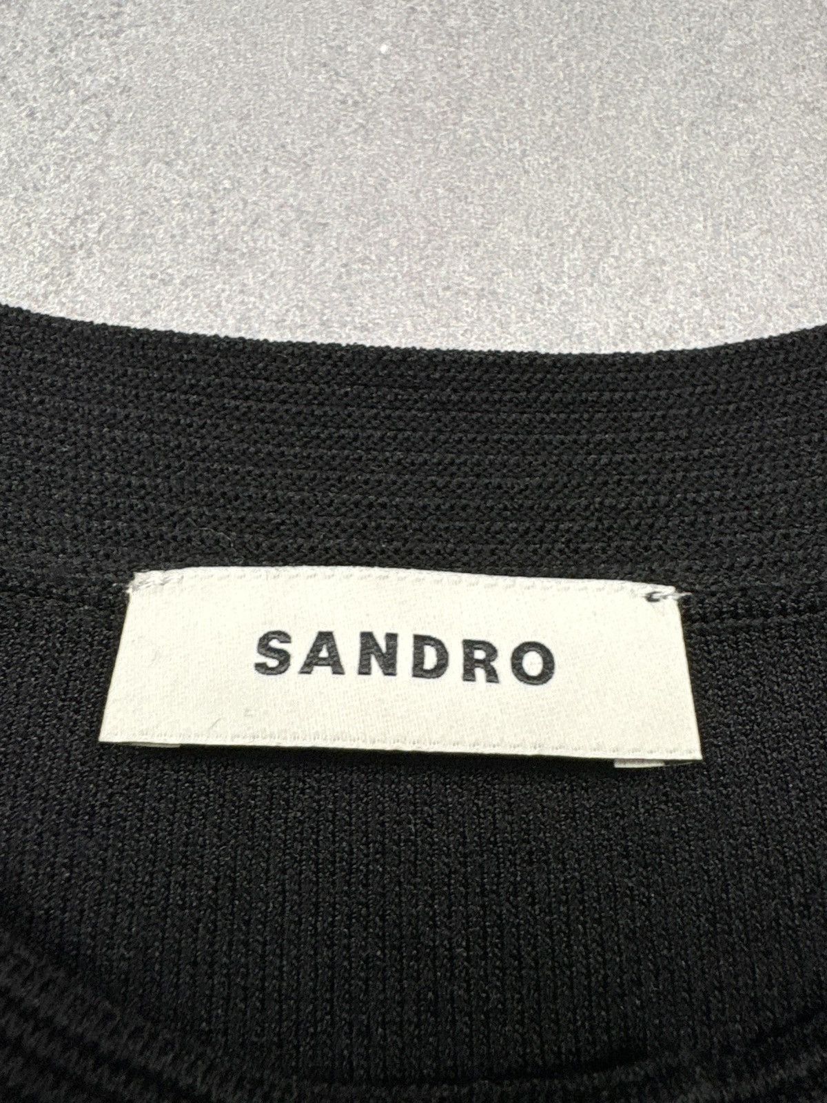 Sandro Sandro Paris Cropped Knit Cardigan Black Rare Gold Button S Size S / US 4 / IT 40 - 11 Thumbnail