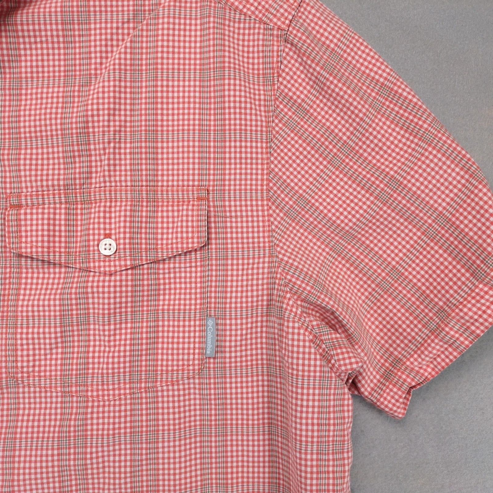 Columbia Columbia Sportswear Orange Plaid Button Up Shirt Men's XL Size US XL / EU 56 / 4 - 8 Thumbnail