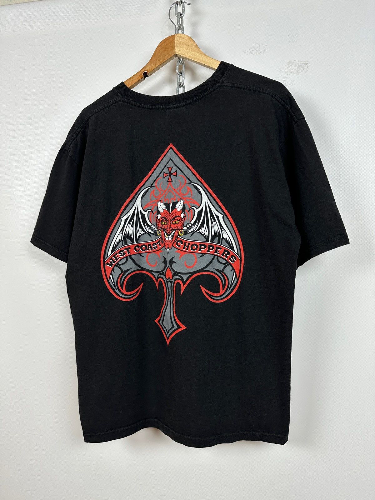 Vintage Vintage West Coast Choppers Black T-Shirt Paul Walker Size US XL / EU 56 / 4 - 5 Thumbnail