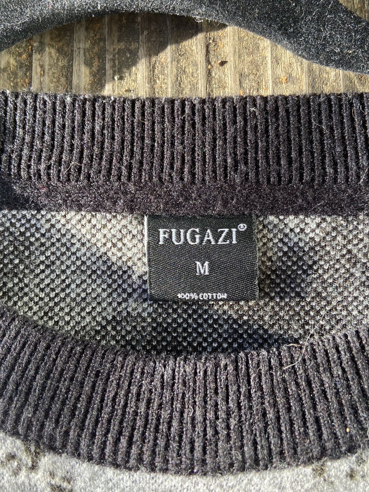 Fugazi Fugazi Static Camo Knit Sweater Size US M / EU 48-50 / 2 - 4 Thumbnail