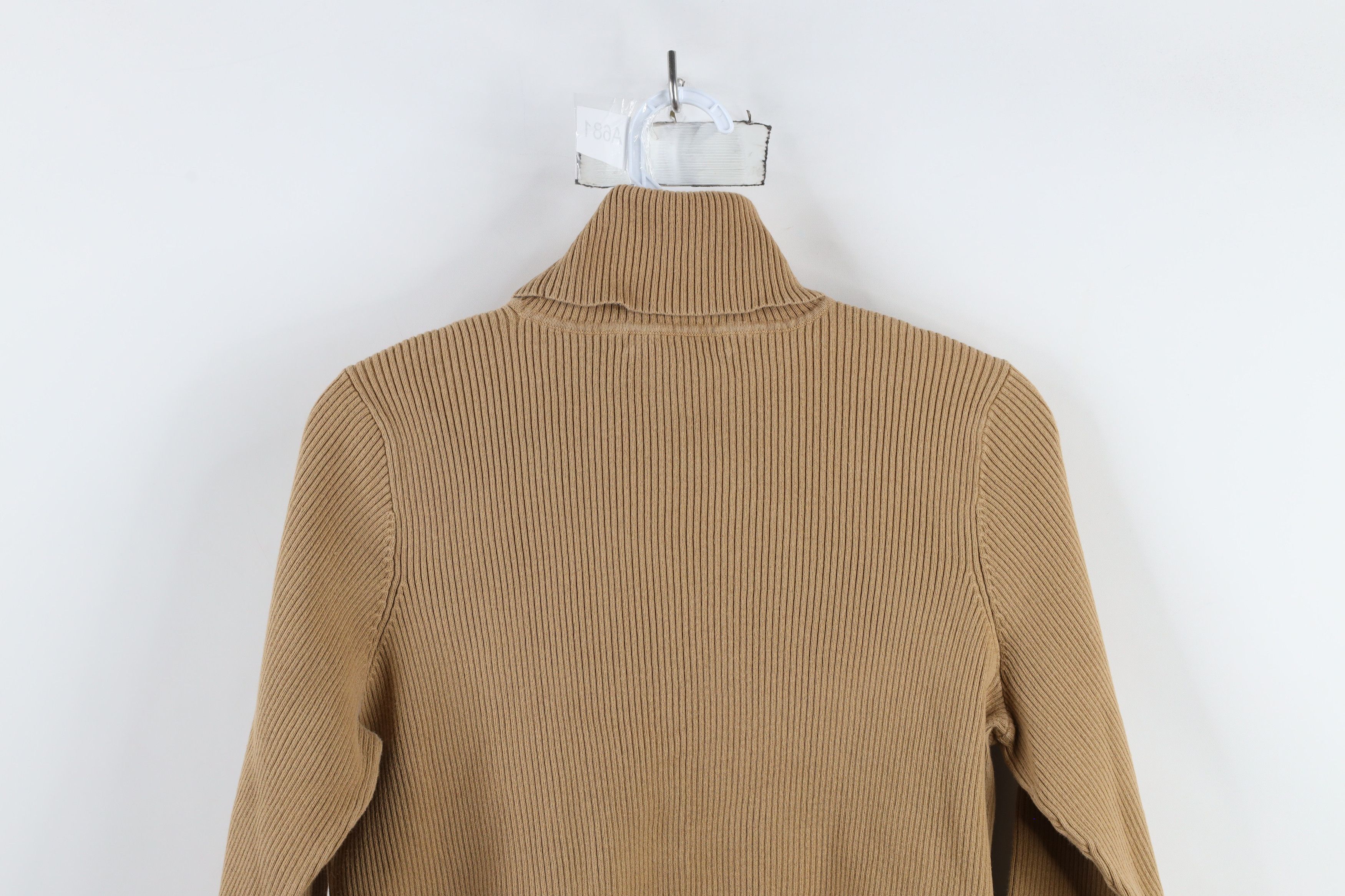 Ralph Lauren × Vintage Vintage 90s Ralph Lauren Ribbed Knit Turtleneck Sweater Size L / US 10 / IT 46 - 8 Thumbnail