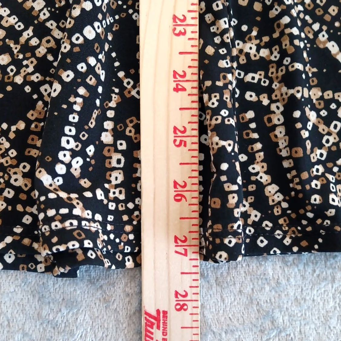 Vintage B.Moss Skirt Midi A-Line Beige Large Elastic Waist Geometric Pattern Women L Regular Pull On Holiday? Size 36" / US 14 / IT 50 - 3 Thumbnail