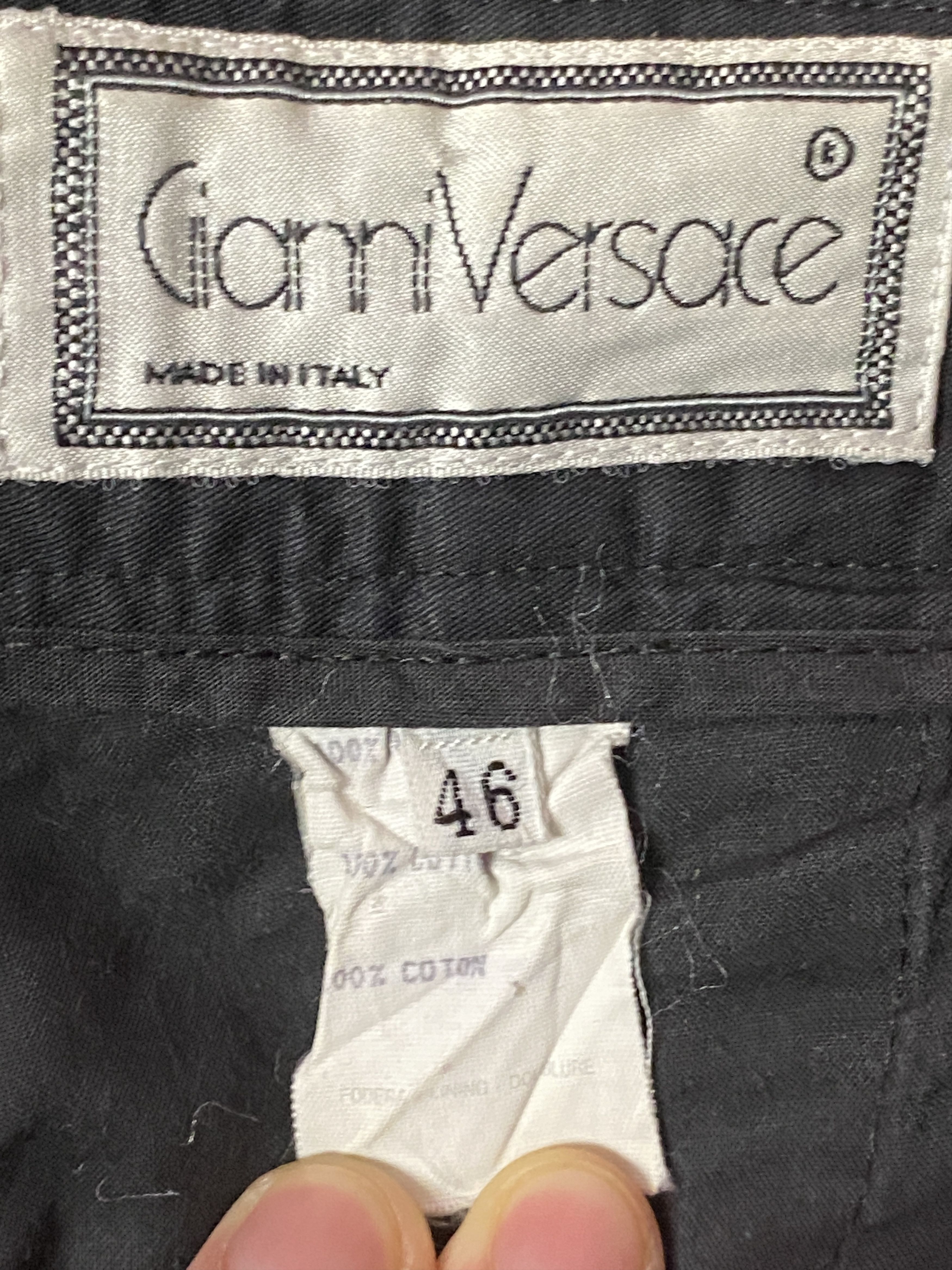 Versace × Vintage 80s Gianni Versace Vintage Men's Pleated Pants - 46 Size US 30 / EU 46 - 6 Thumbnail