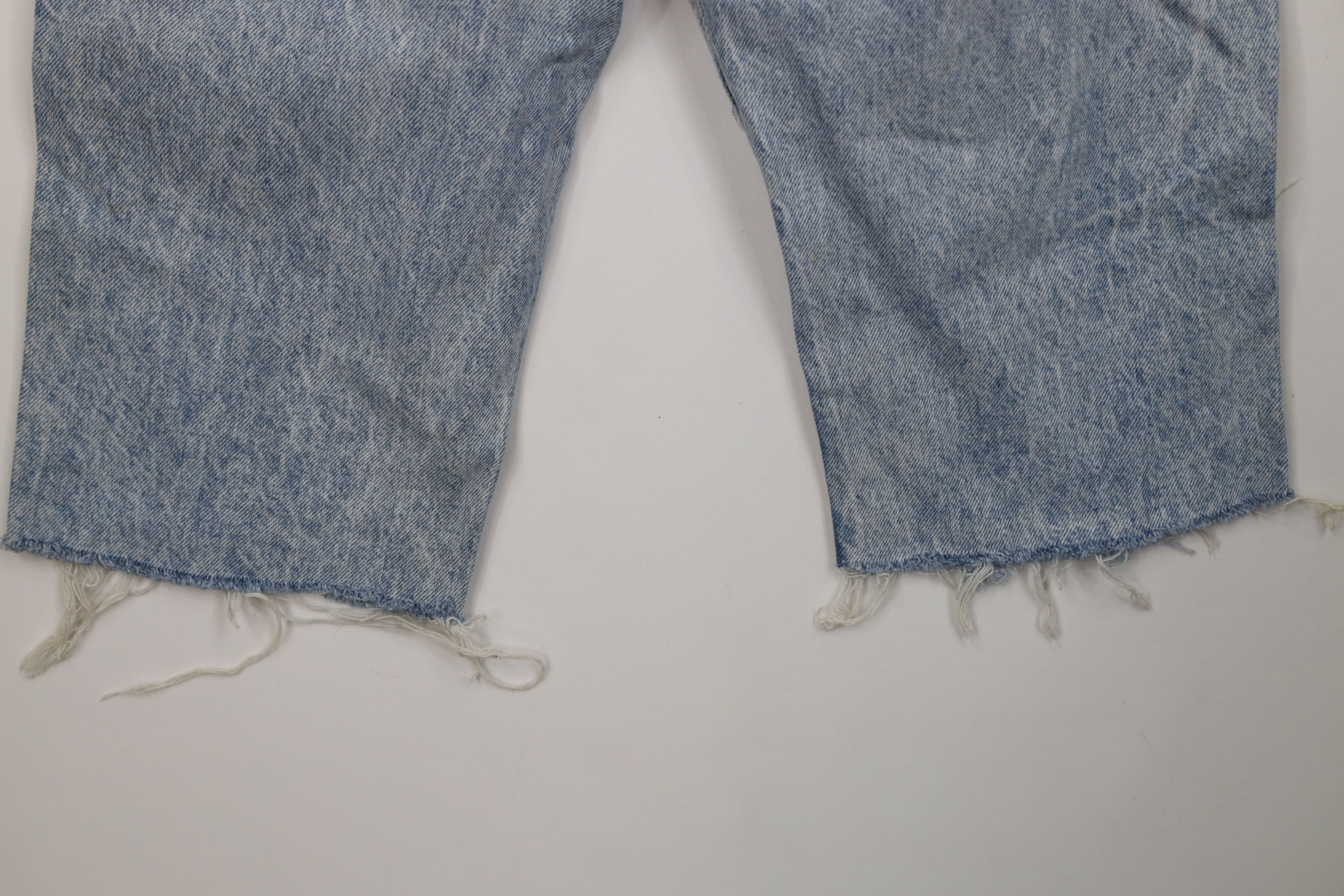 Levi's Vintage 80s Levis 505 Orange Tab Acid Wash Denim Shorts USA Size US 31 - 15 Thumbnail