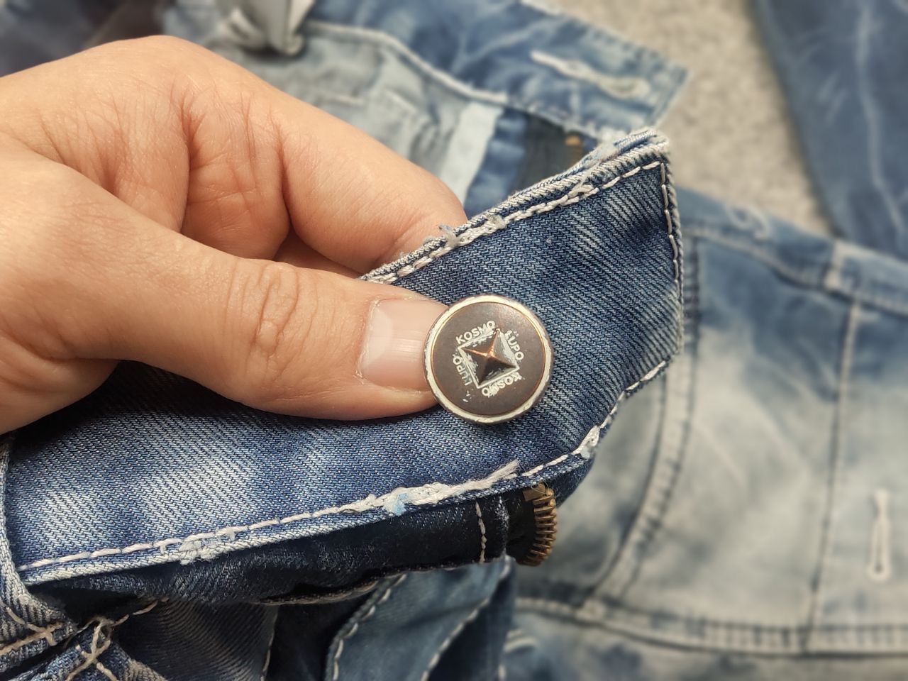 Le Grande Bleu (L.G.B.) Vintage Y2k Kosmo Japan if six was nine Embroidered Jeans Size US 32 / EU 48 - 20 Thumbnail