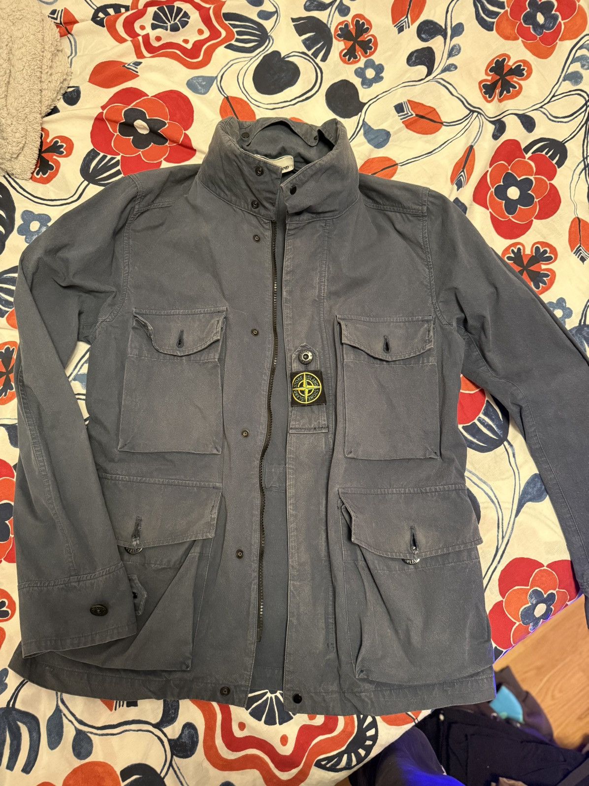 Stone Island Cotton Garment Dyed Cordura Jacket