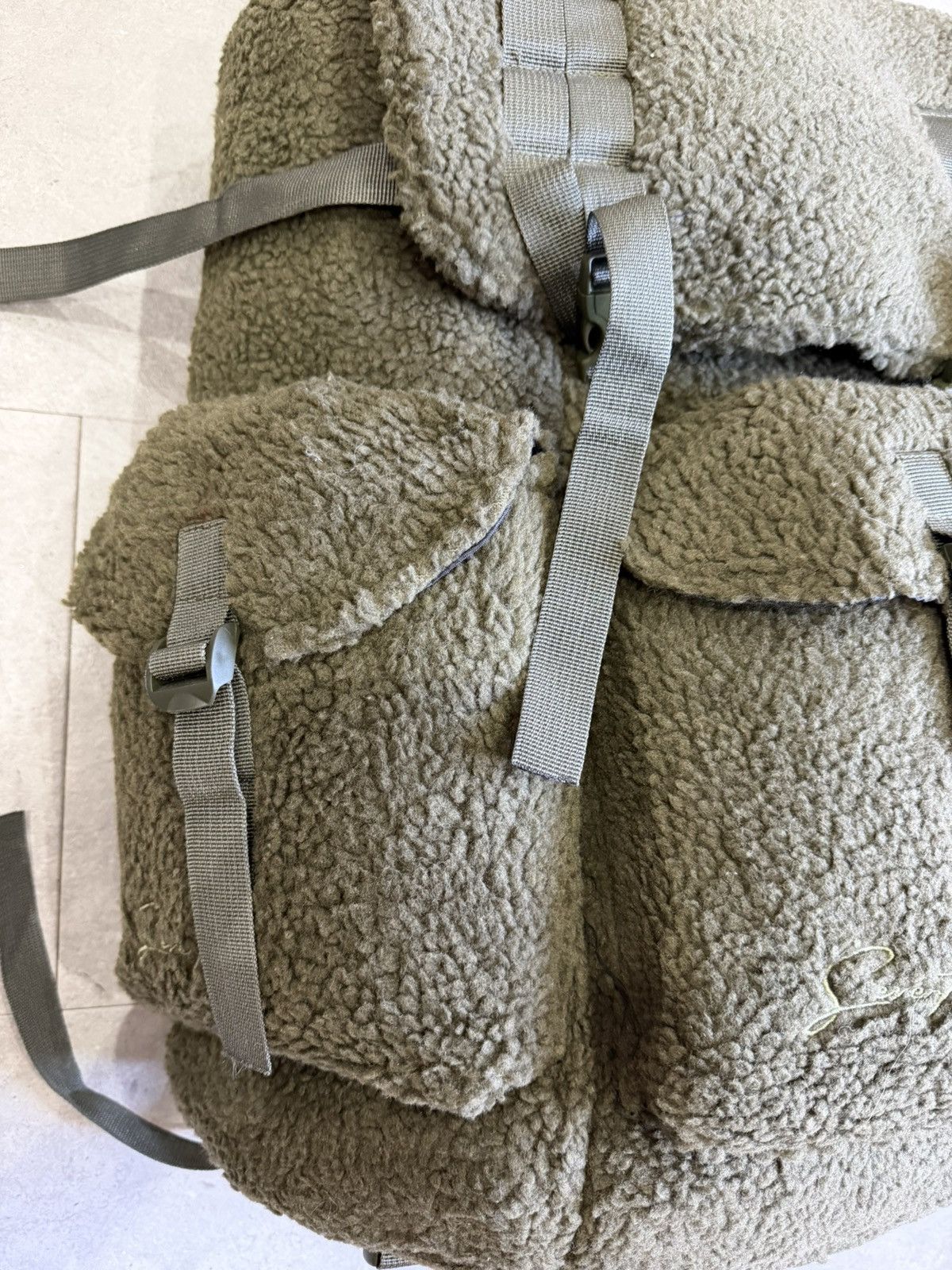 Other Vintage green fur backpack Size ONE SIZE - 3 Thumbnail