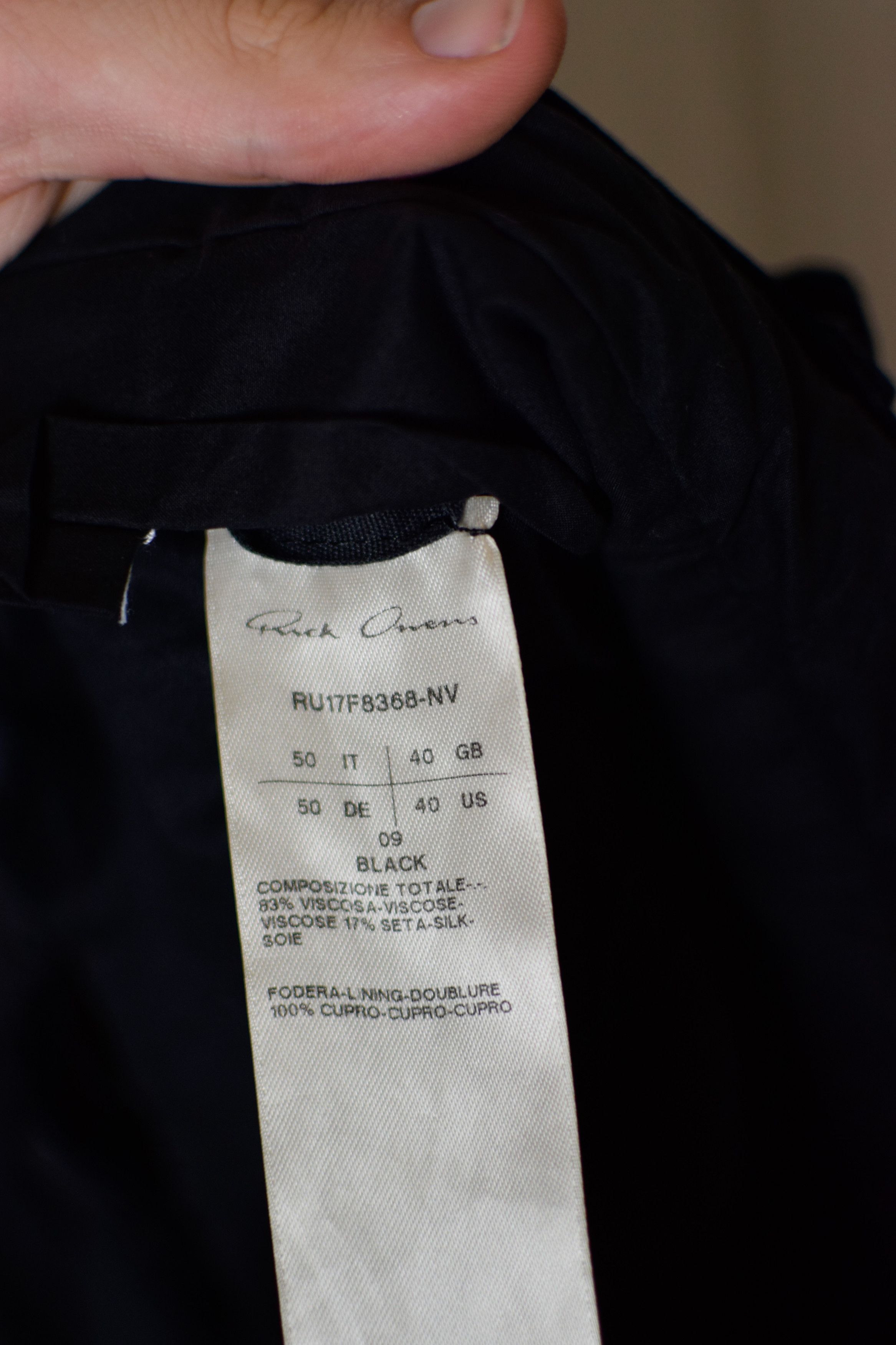 Rick Owens Rick Owens AW17 Velvet Wide Pants - RU178368-NV Size US 32 / EU 48 - 10 Thumbnail