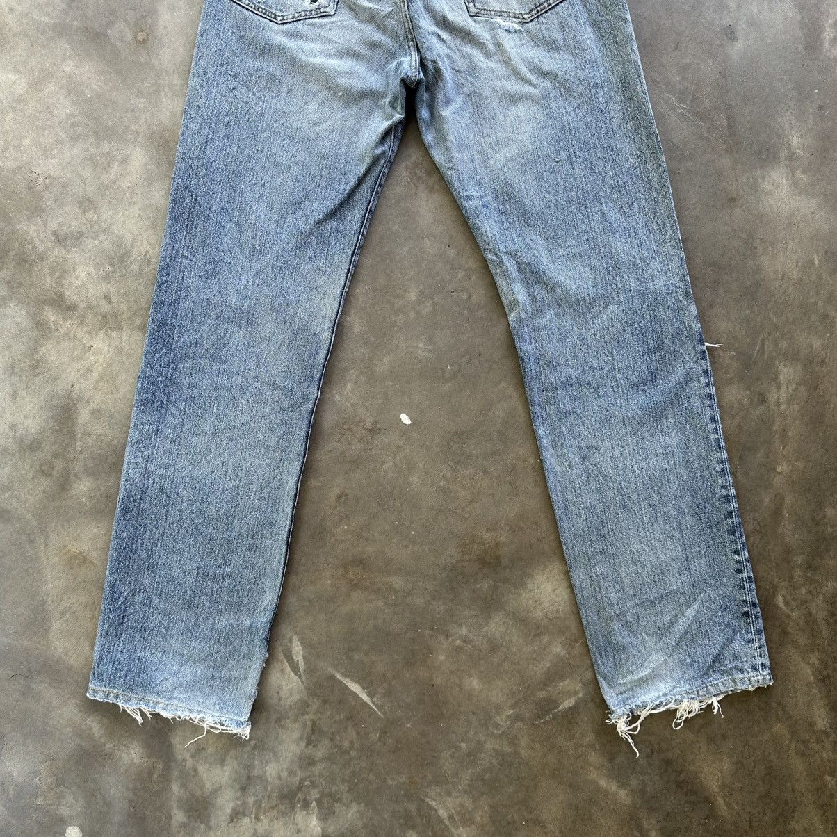 Japanese Brand Vintage Japanese Distressed Faded Denim Jean Pant W31 Size US 31 - 10 Thumbnail