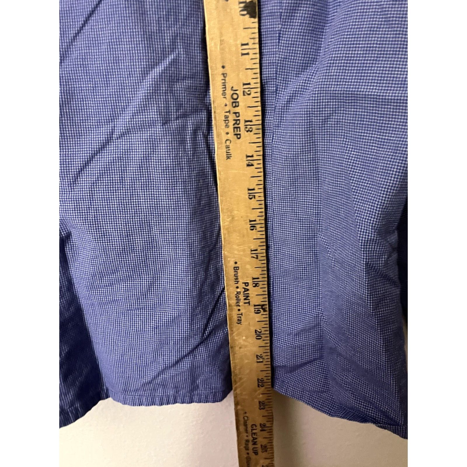Geoffrey Beene Geoffrey Beene Blue Blouse Shirt Career Button-Down Long Sleeve Woman 6 Slim Office V-Neck Striped 6 Size M / US 6-8 / IT 42-44 - 4 Thumbnail