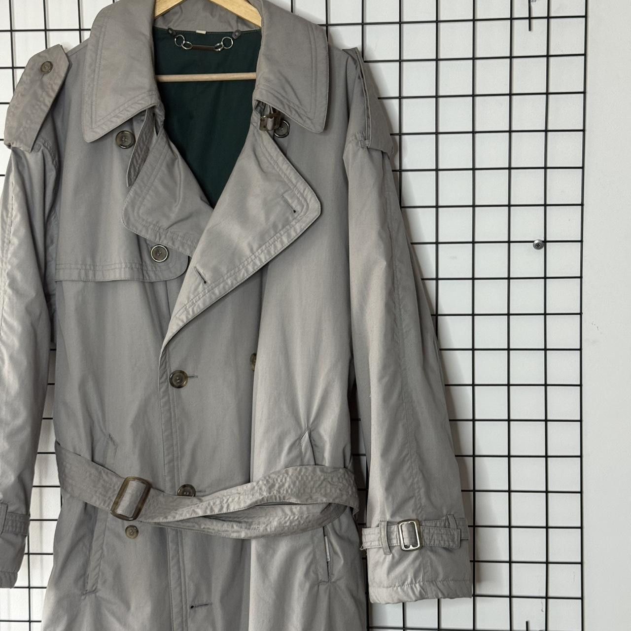 Vintage Trench Coat Grey Vintage With Wool Lining Retro Size US M / EU 48-50 / 2 - 5 Thumbnail