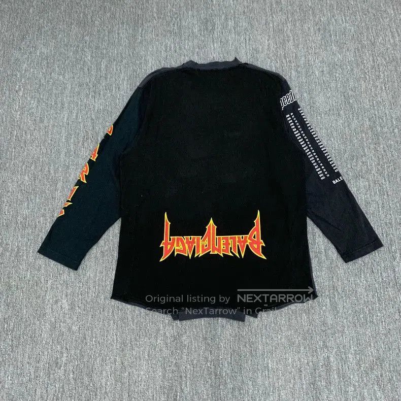 Balenciaga Balenciaga Inverted Logo Long Sleeve. Size US XXS / EU 40 - 2 Thumbnail
