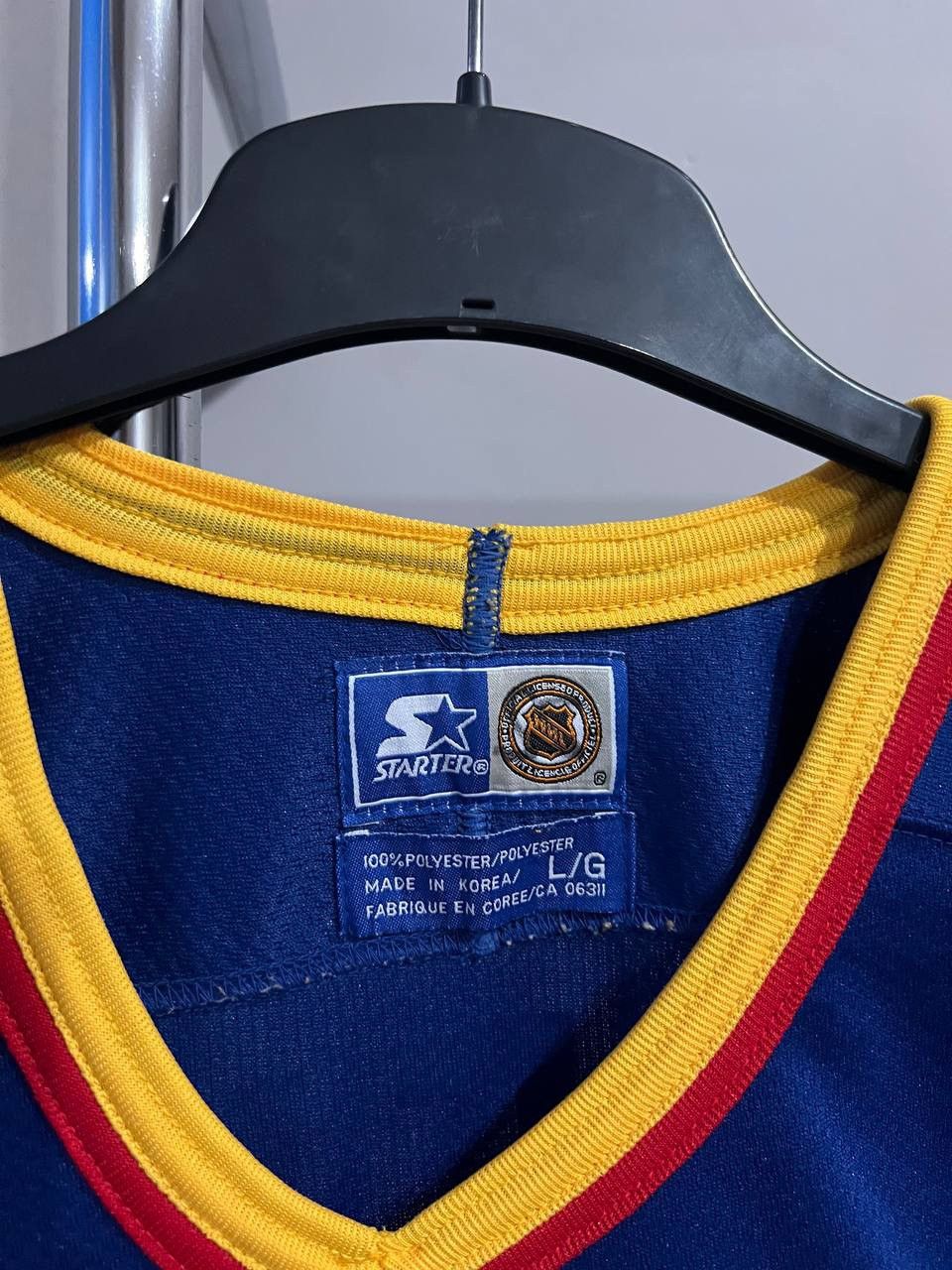 NHL 90’S ST LOUIS BLUES #3 STARTER HOCKEY JERSEY SHIRT SIZE L Size US L / EU 52-54 / 3 - 6 Thumbnail
