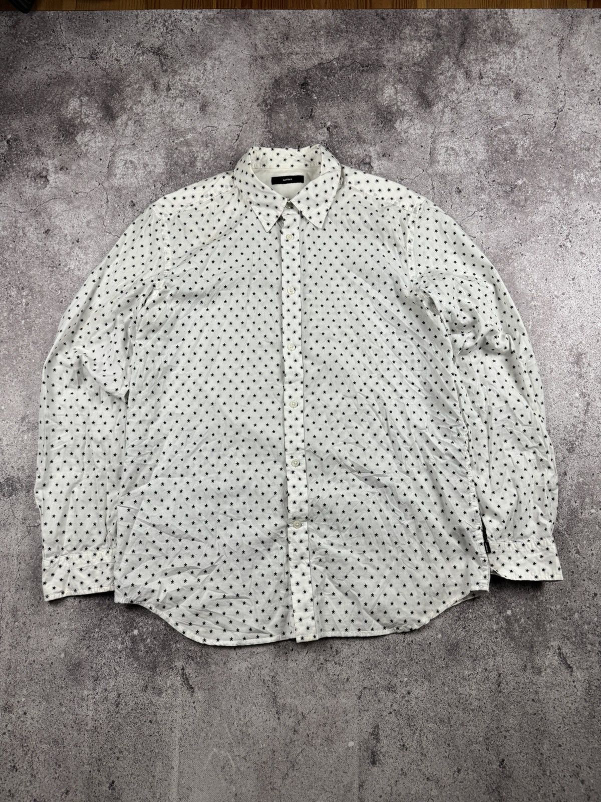 Diesel Vintage Diesel Star Monogram Y2K Shirt Japanesse button ups Size US XL / EU 56 / 4 - 1 Thumbnail