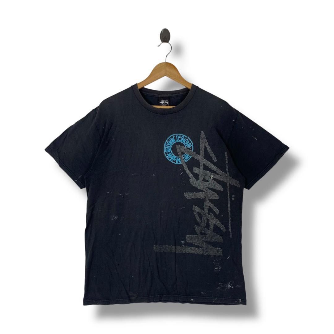 Stussy Distressed STUSSY big logo spellout tee Size US L / EU 52-54 / 3 - 1 Thumbnail
