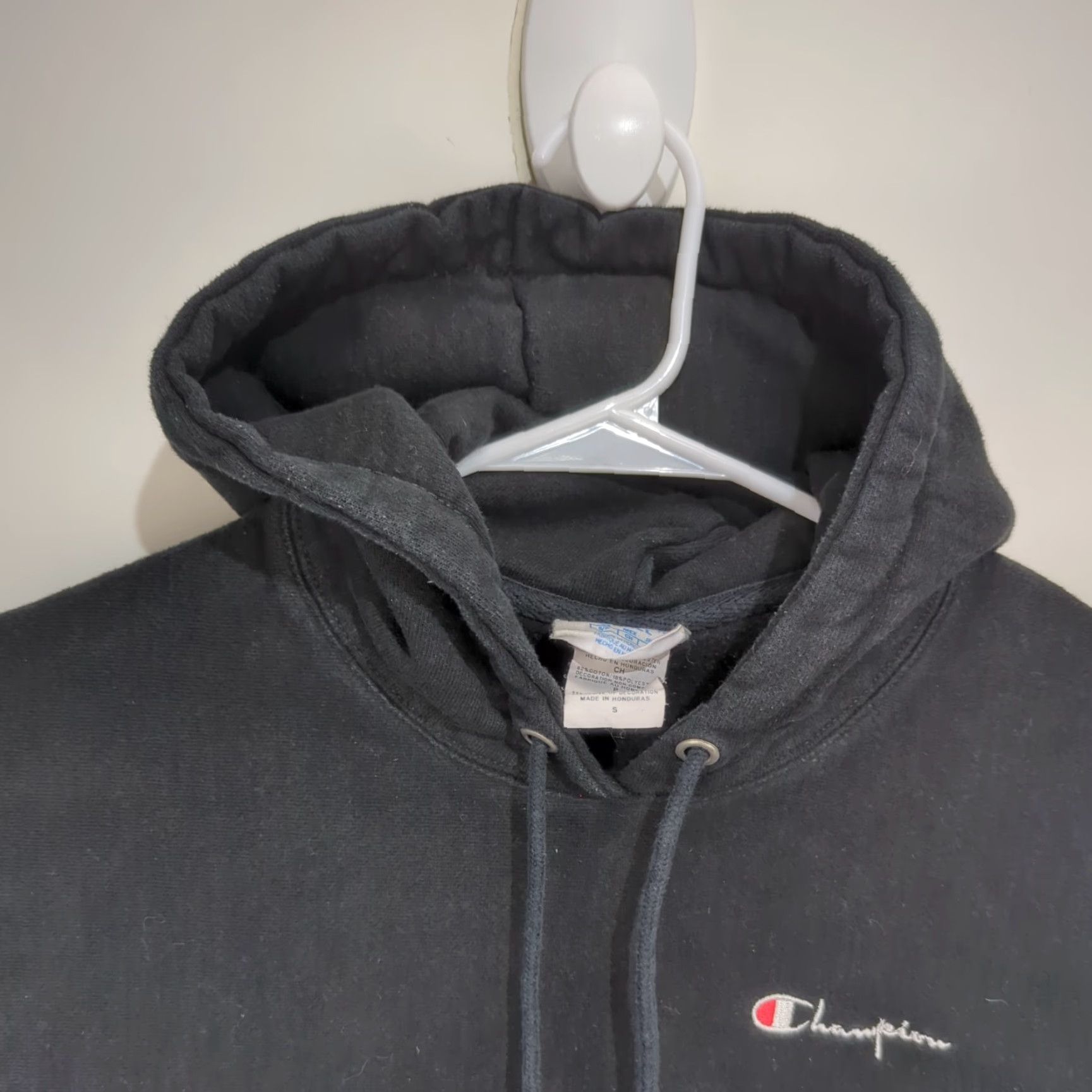 Champion VINTAGE Champion Reverse Weave Sweatshirt Pullover Hoodie Black Adult Small S Men's Regular Size US S / EU 44-46 / 1 - 4 Thumbnail