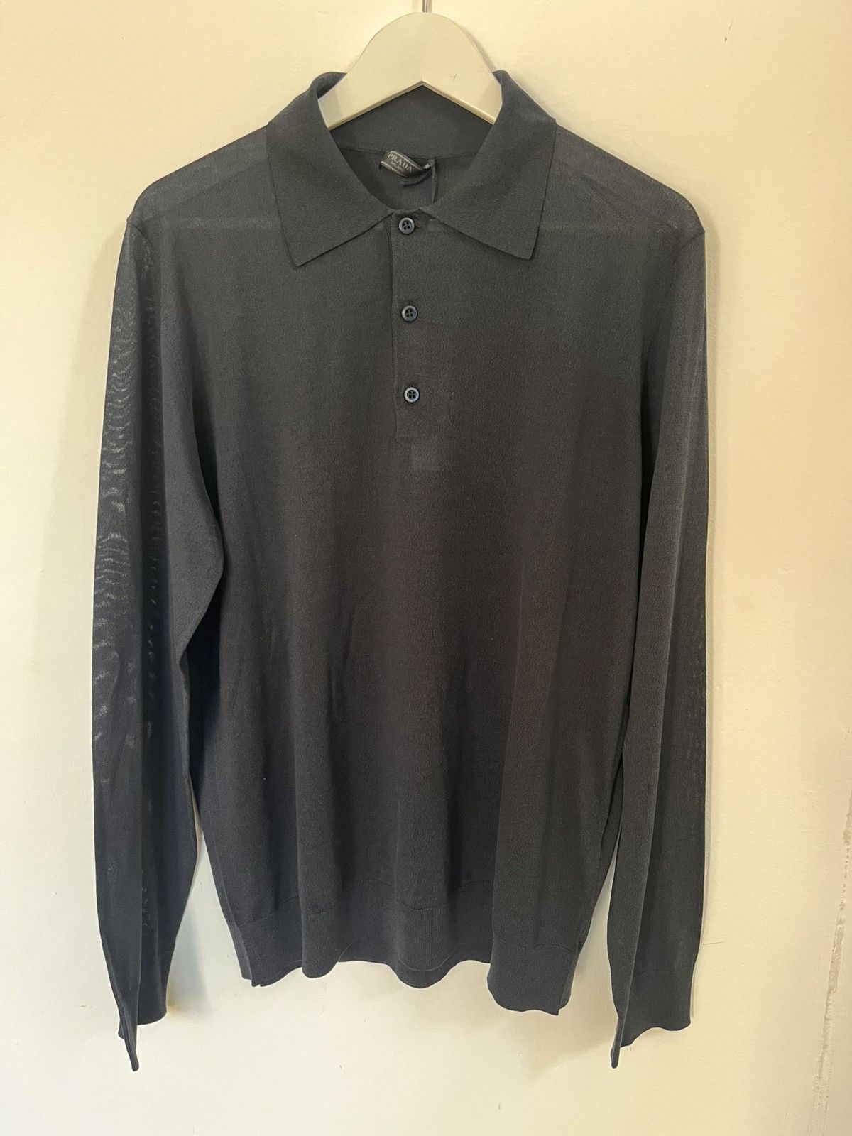 Prada Prada Silk/ Cotton DNA Polo Size US L / EU 52-54 / 3 - 1 Thumbnail