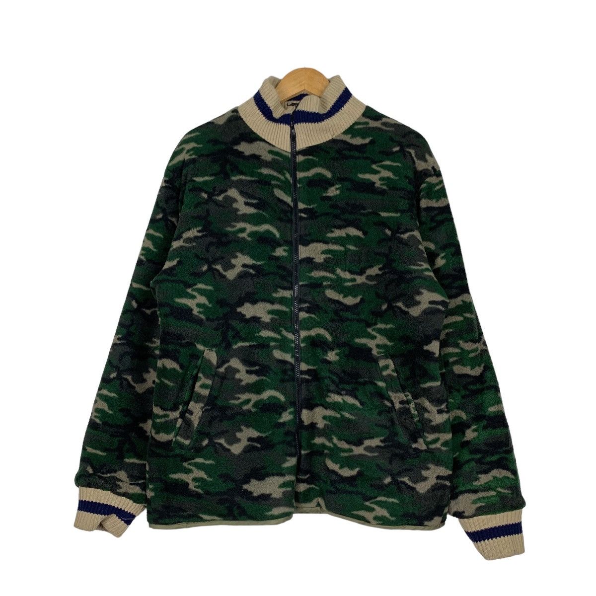 Japanese Brand FIRST PARKING Quilted Fleece Reversible Jacket #0946-C42 Size US M / EU 48-50 / 2 - 13 Thumbnail