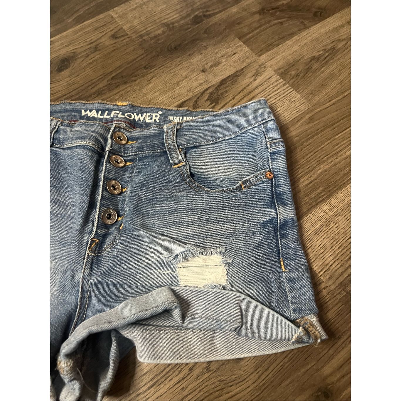Other Wallflower The Sky High Curvy Fit Denim Shorts Woman’s Size Size 28" / US 6 / IT 42 - 2 Thumbnail