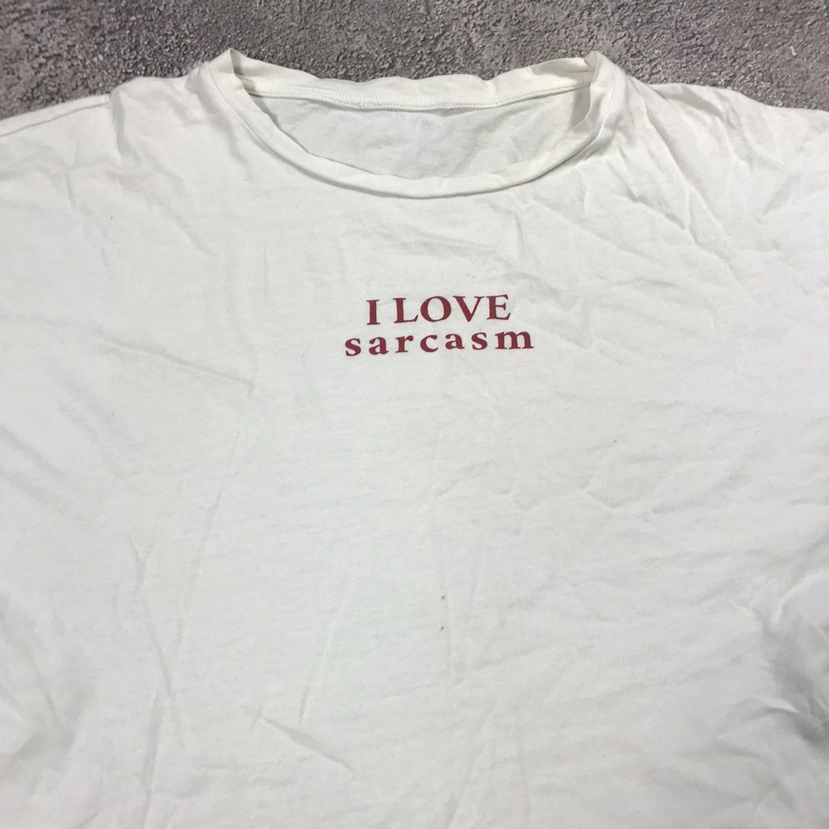 Vintage Vintage Y2K Graphic Tee Love Sarcasm Slogan Streetwear L Size US L / EU 52-54 / 3 - 2 Thumbnail