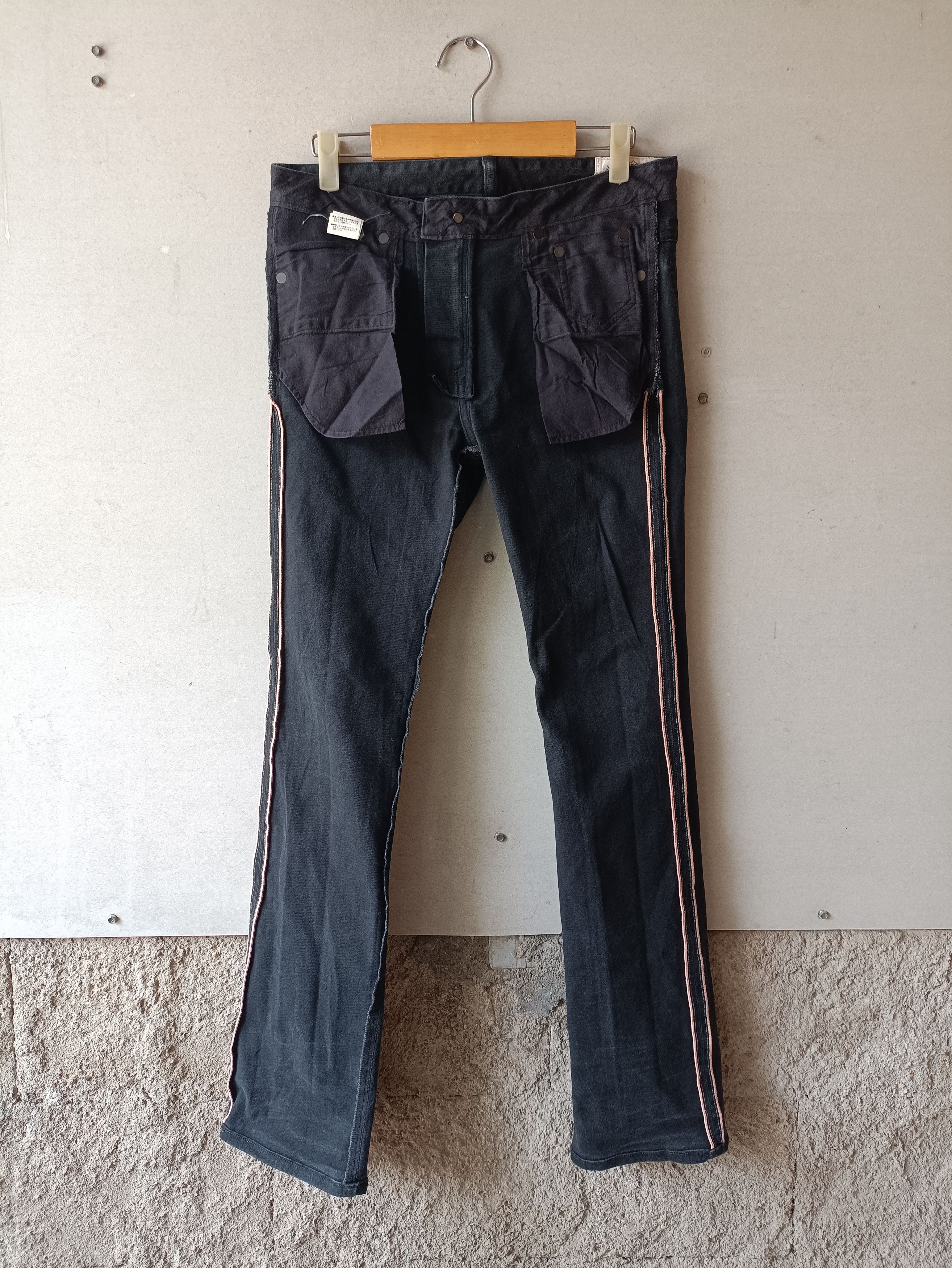 Japanese Brand Nakedsun Redline selvedge black denim pants Size US 30 / EU 46 - 2 Thumbnail