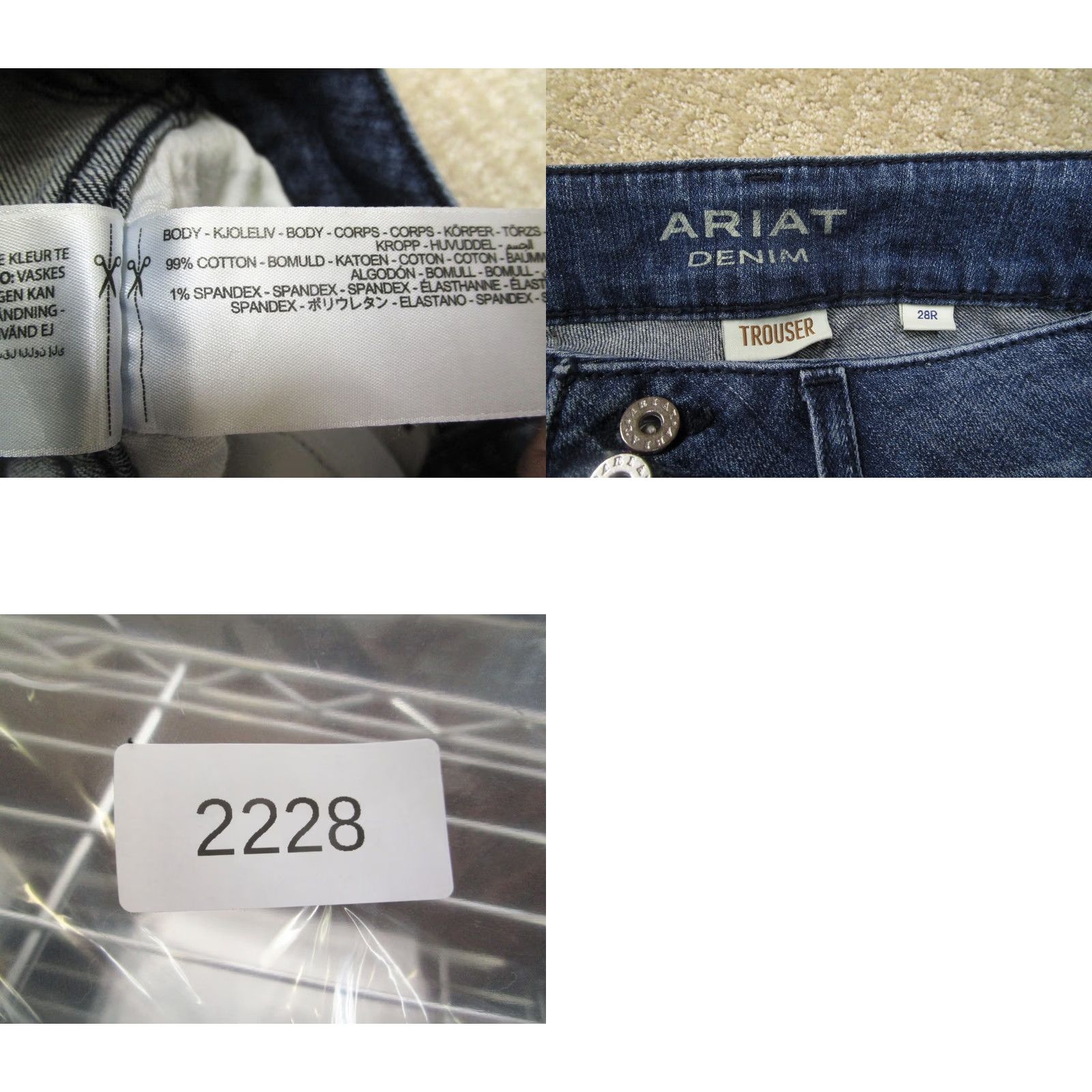Ariat Ariat Jeans Women 28 Blue Low Rise Bootcut Western Pants Dark Wash Trousers Jeans Size 28" / US 6 / IT 42 - 8 Thumbnail