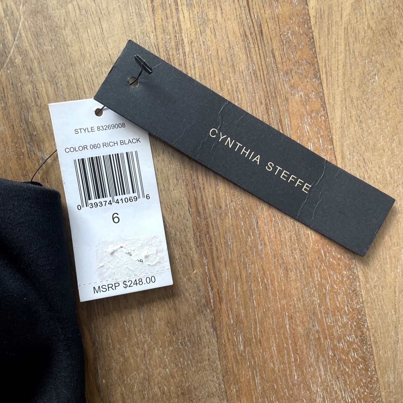 Vintage Cynthia Steffe Sheath Dress Womens Size 6 Black Halter Sleeveless Cocktail NWT Size M / US 6-8 / IT 42-44 - 3 Thumbnail