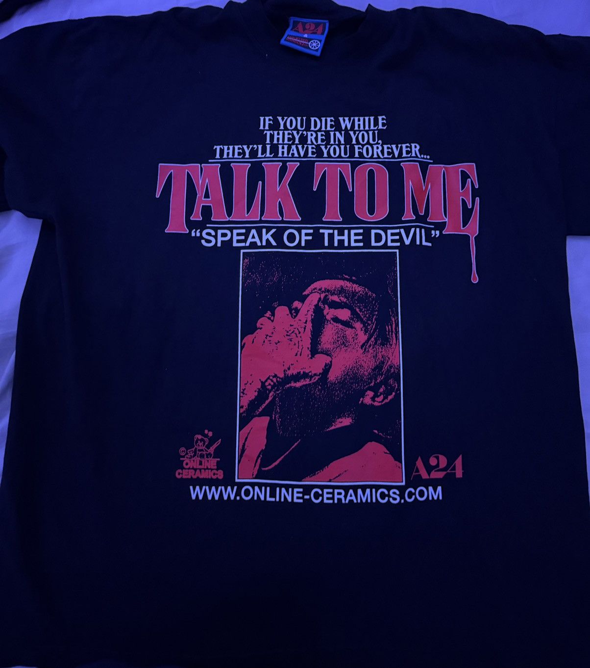 A24 × Online Ceramics ONLINE CERAMICS X A24 TALK TO ME TEE Size US XL / EU 56 / 4 - 1 Preview