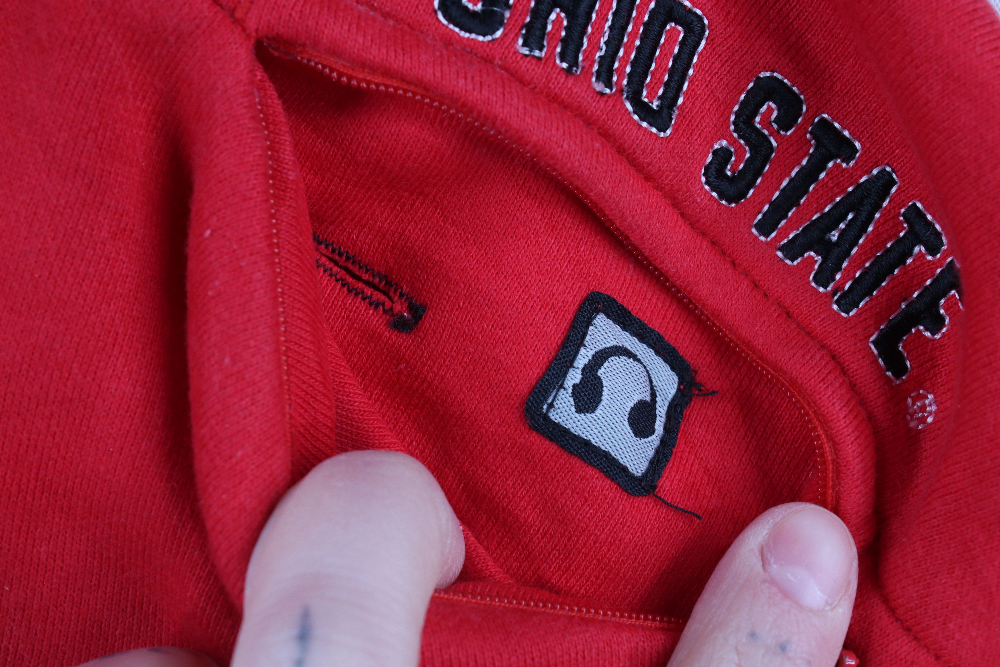 Nike × Vintage Vintage Nike Center Swoosh Ohio State University Hoodie Size US XL / EU 56 / 4 - 5 Thumbnail