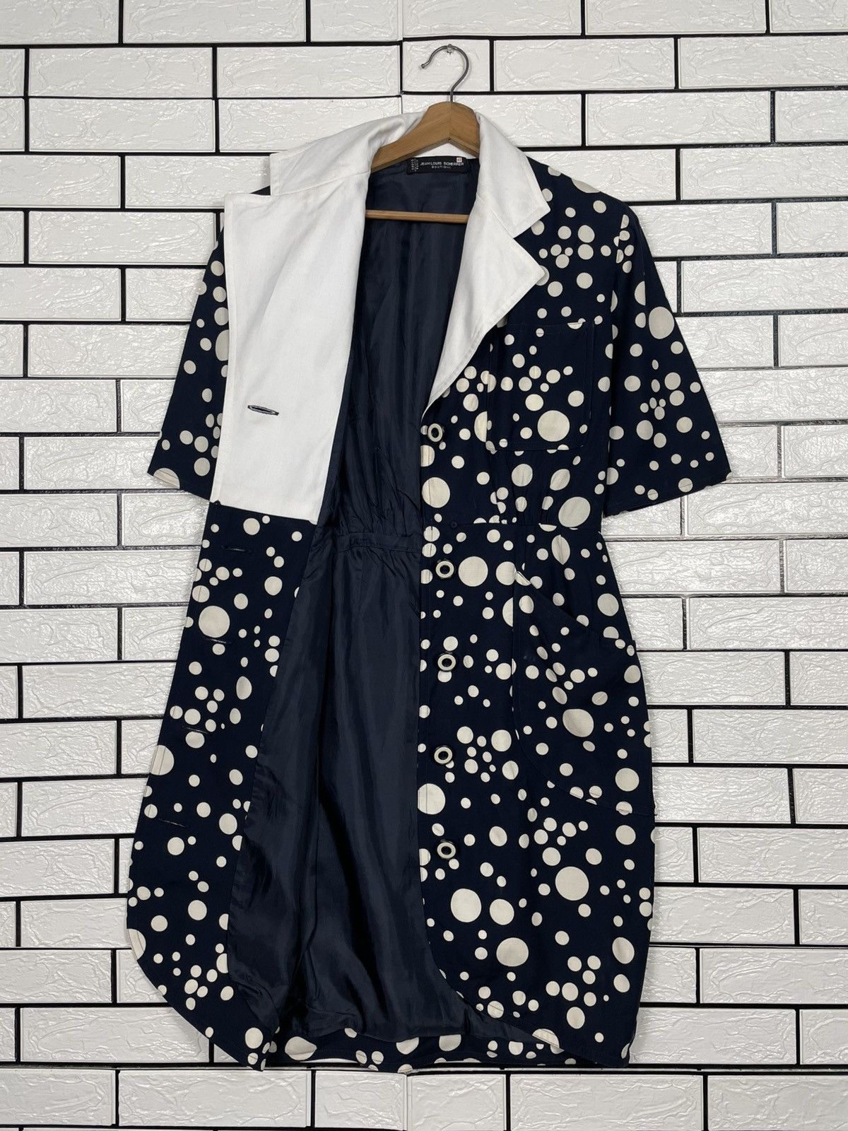 Jean-Louis Scherrer Vintage 80s Jean Louis Scherrer Polka Dot Design Dress Size M / US 6-8 / IT 42-44 - 10 Thumbnail
