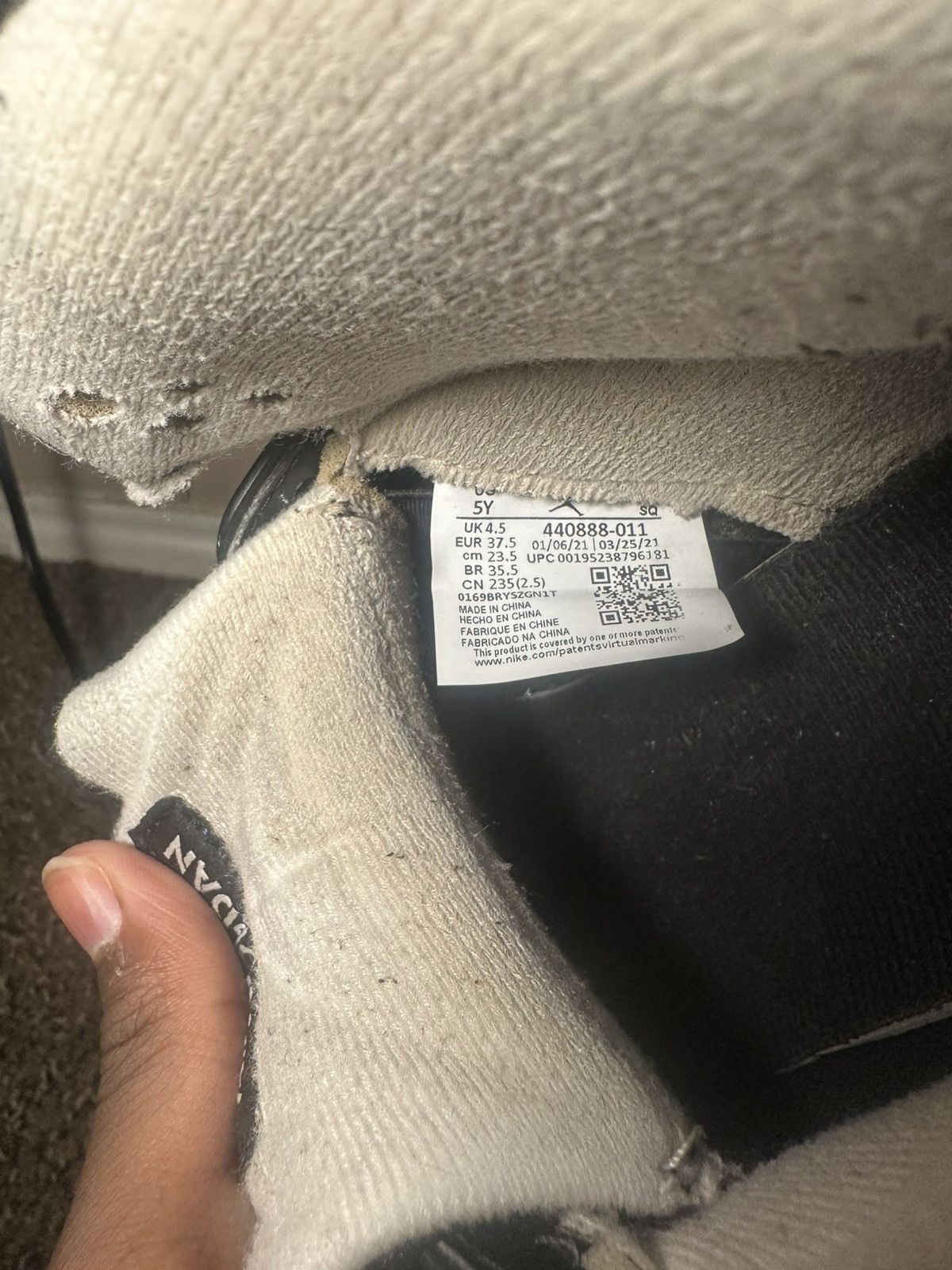Jordan Brand Jordan 5 (GS) Oreo Size US 5 / EU 37 - 5 Thumbnail