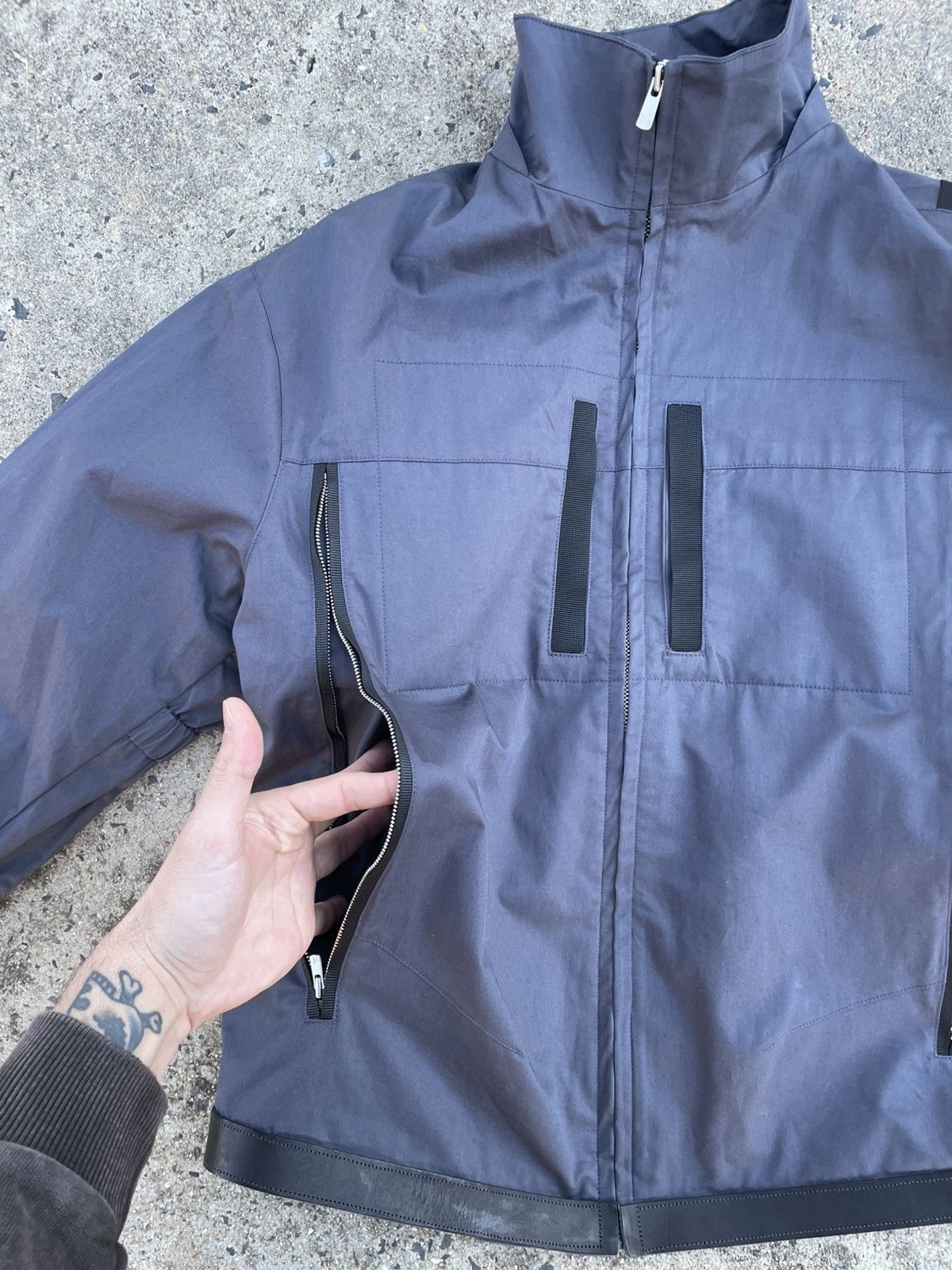 FFFPOSTALSERVICE FFFPS Navy Flight Jacket $1100 Retail Size M Size US M / EU 48-50 / 2 - 4 Thumbnail