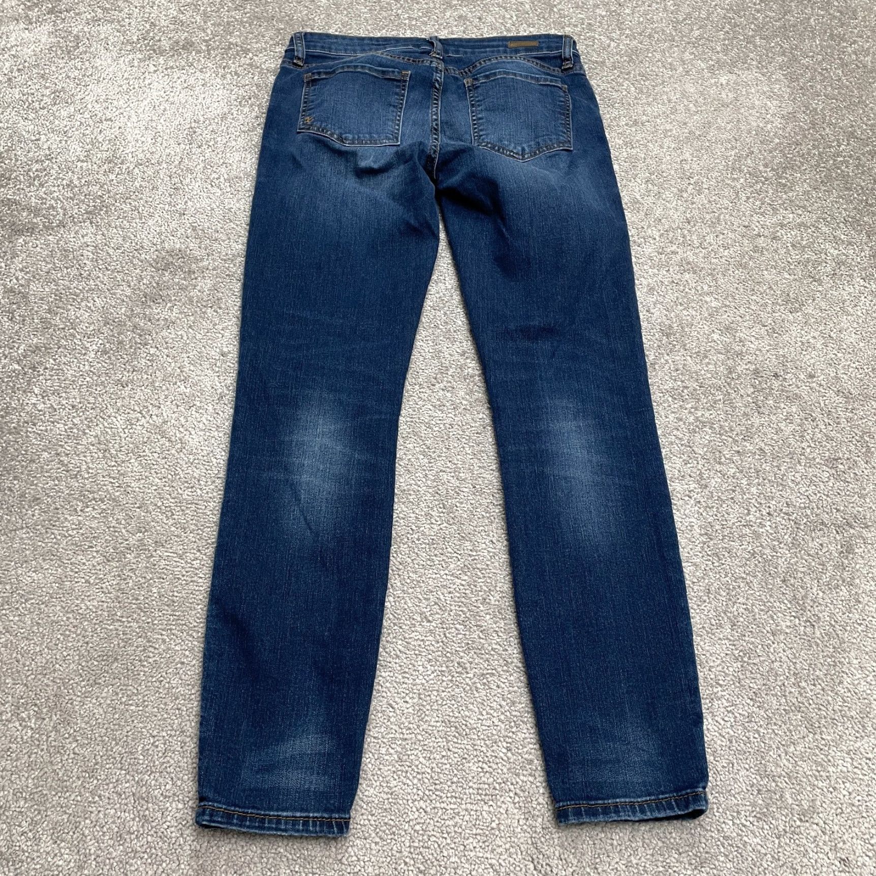 Vintage VINTAGE KUT From The Kloth Womens Skinny Denim Jeans 4S Blue Distressed 28-Inch Inseam Size 27" / US 4 / IT 40 - 2 Thumbnail