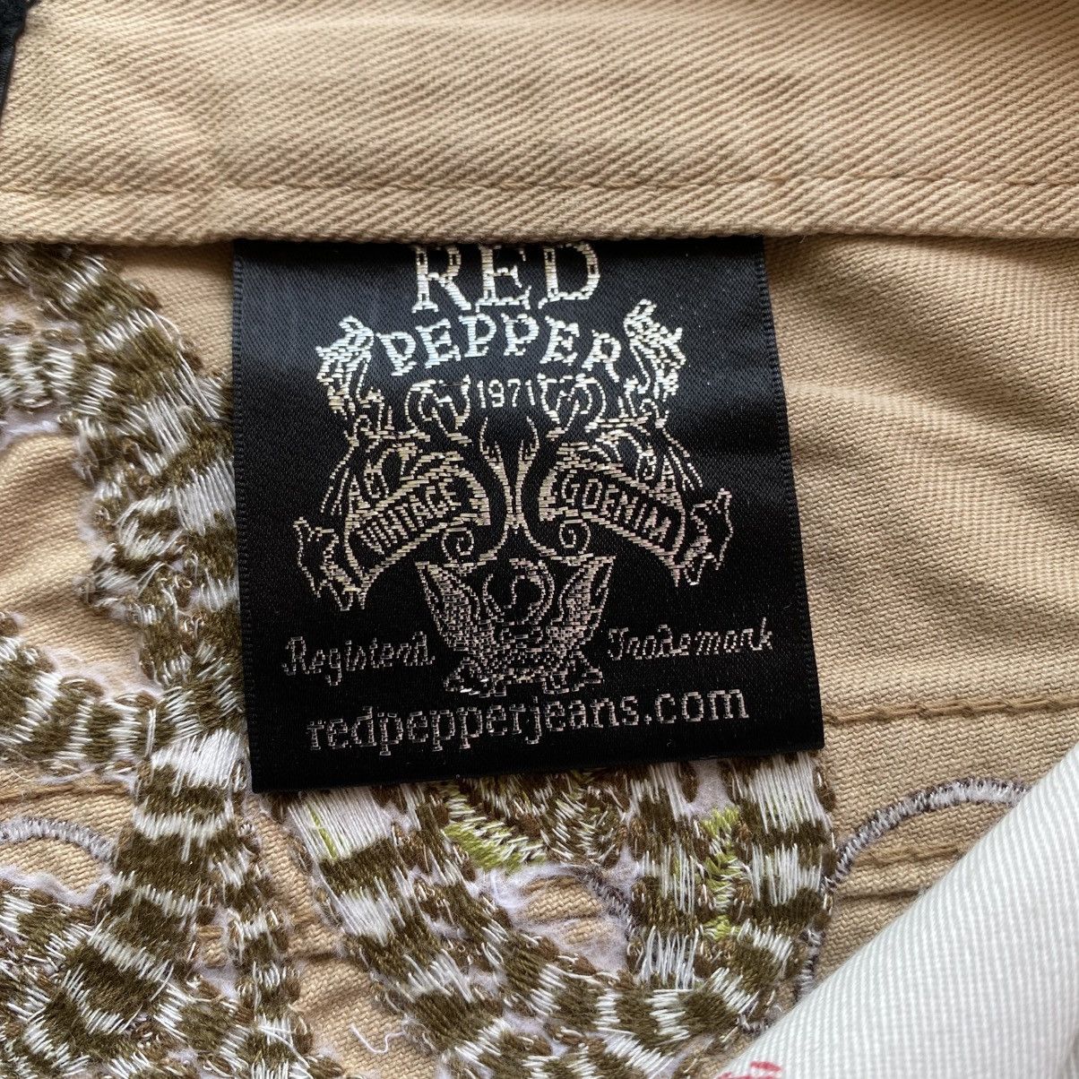 Japanese Brand RED PEPPER Embroidery Butthit DAICOCK YAMANE ED HARDY STYLE Size US 34 / EU 50 - 12 Thumbnail