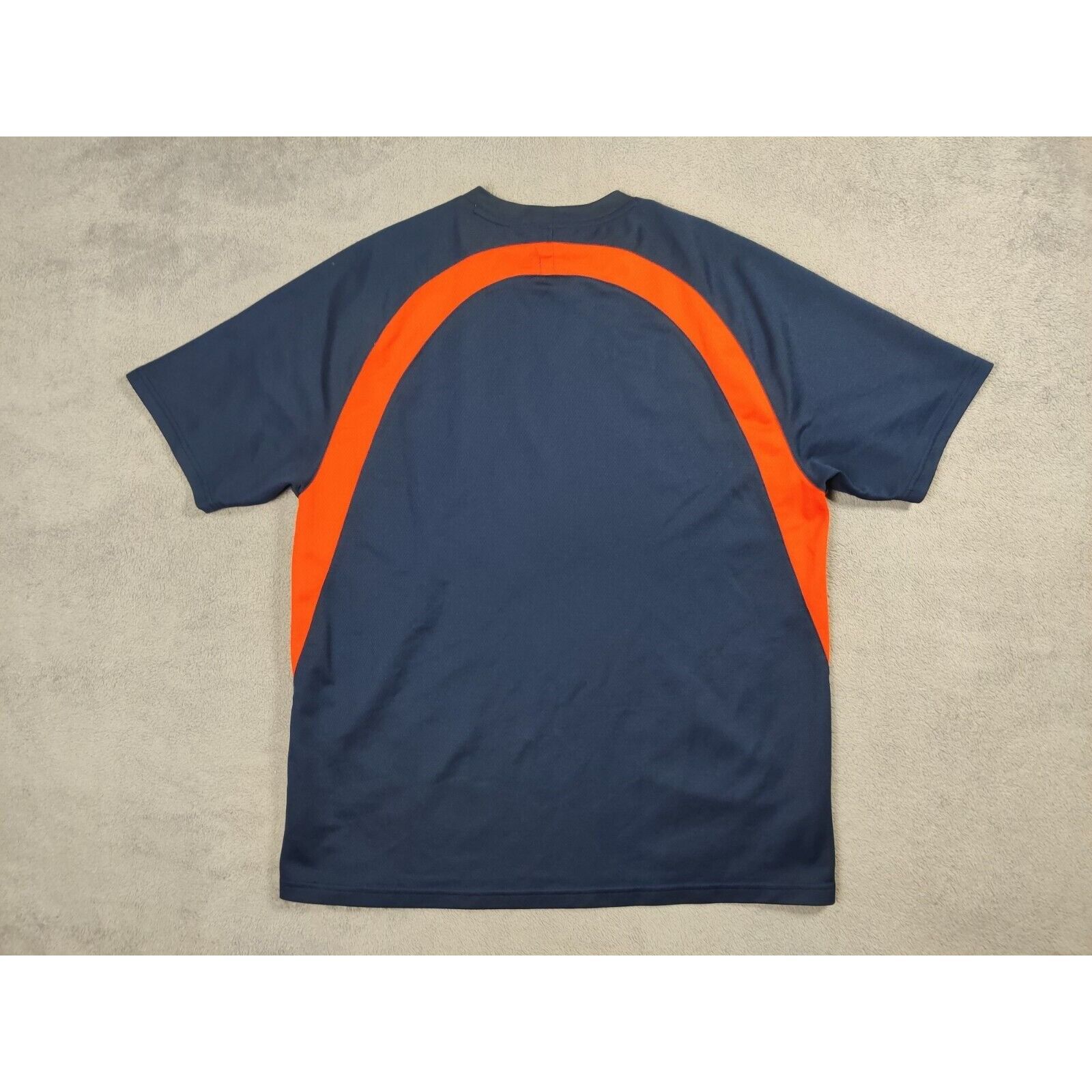 Nike Nike Shirt Adult Mens XL Dark Blue Orange Embroidered Swoosh Size US XL / EU 56 / 4 - 6 Thumbnail