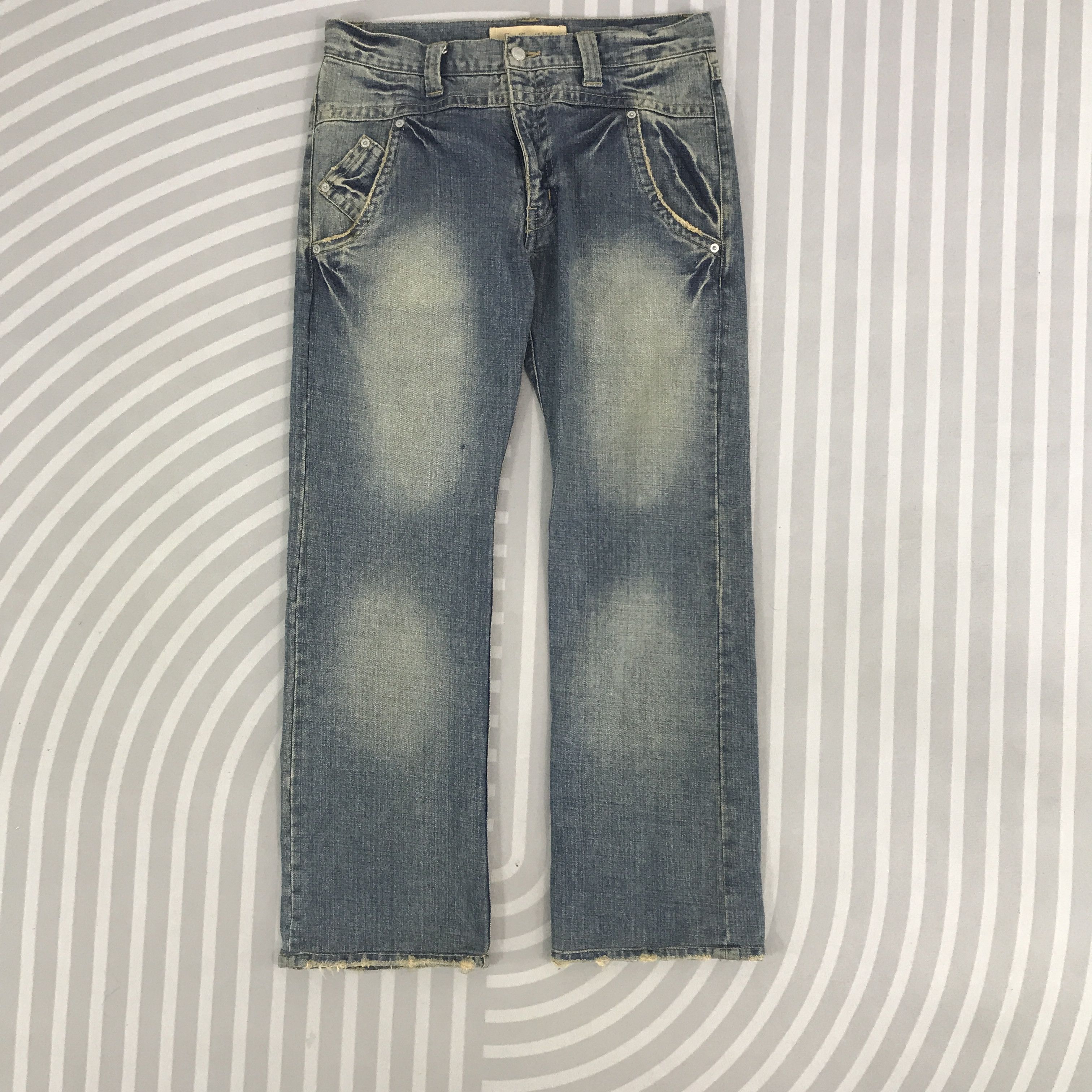 Japanese Brand × Vintage Vintage Duese Concept Labo Denim jeans pants Size US 32 / EU 48 - 1 Thumbnail