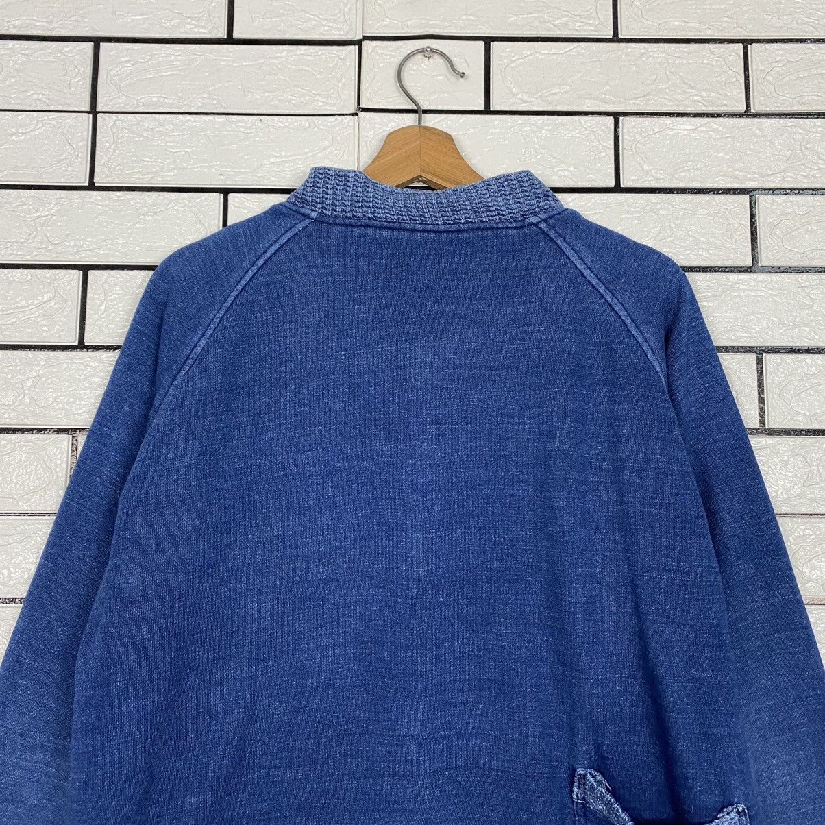 Blue Blue Japan 📌Vintage Zipper Sweater Blanket Denim Blue Trick Size US M / EU 48-50 / 2 - 10 Thumbnail