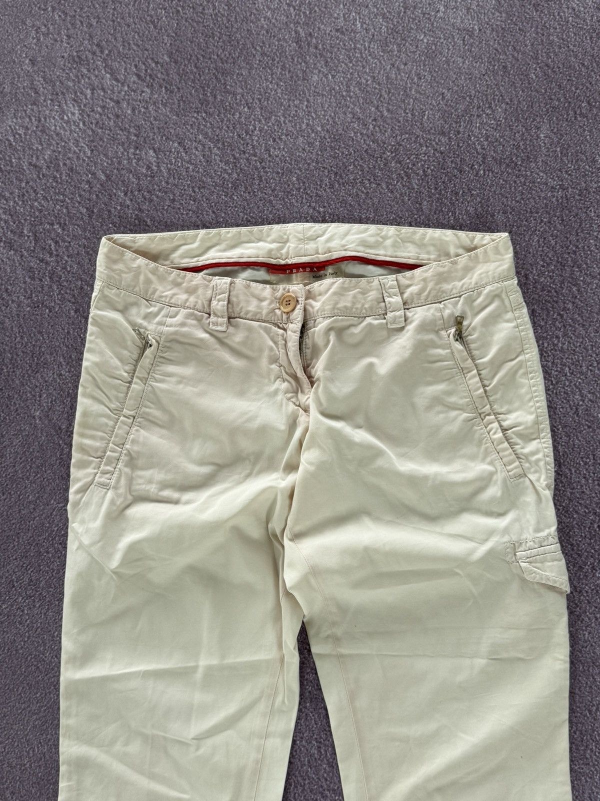 Prada Prada 00s Vintage Glamour Cargo Pants - Baggy Fit Size 34" / US 12 / IT 48 - 3 Thumbnail