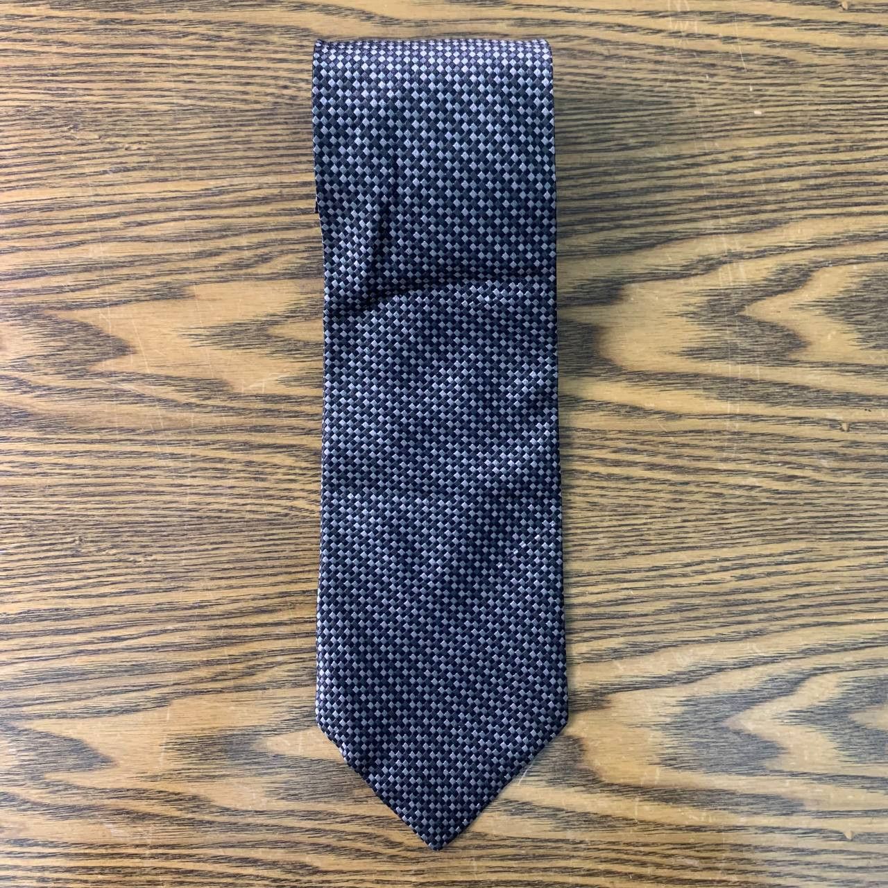 Geoffrey B. Small Geoffrey Beene Black & Light Grey Necktie Size ONE SIZE - 1 Thumbnail