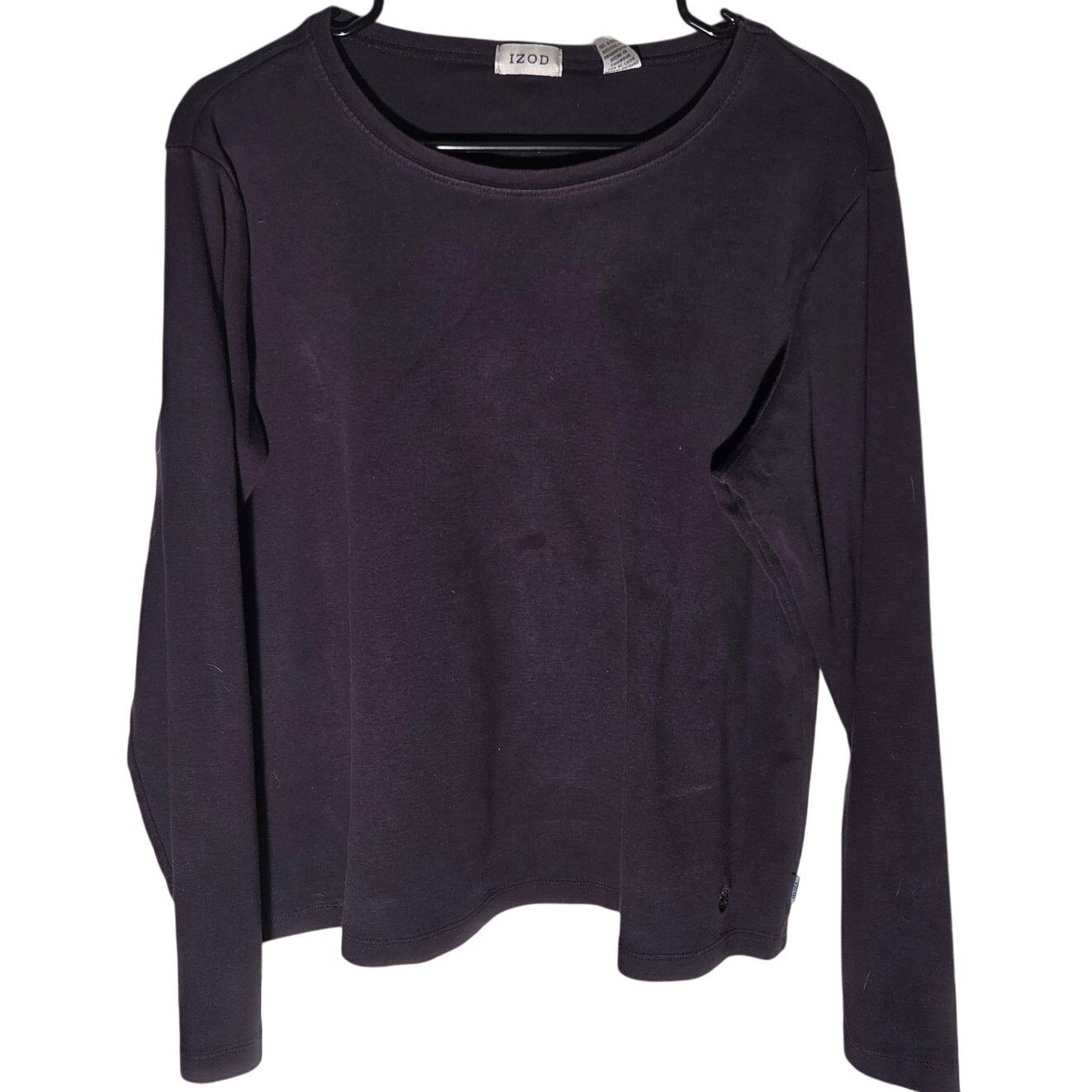 Izod Women's XL IZOD Black Thermal Knit Long Sleeve Sweater Size XL / US 12-14 / IT 48-50 - 1 Thumbnail