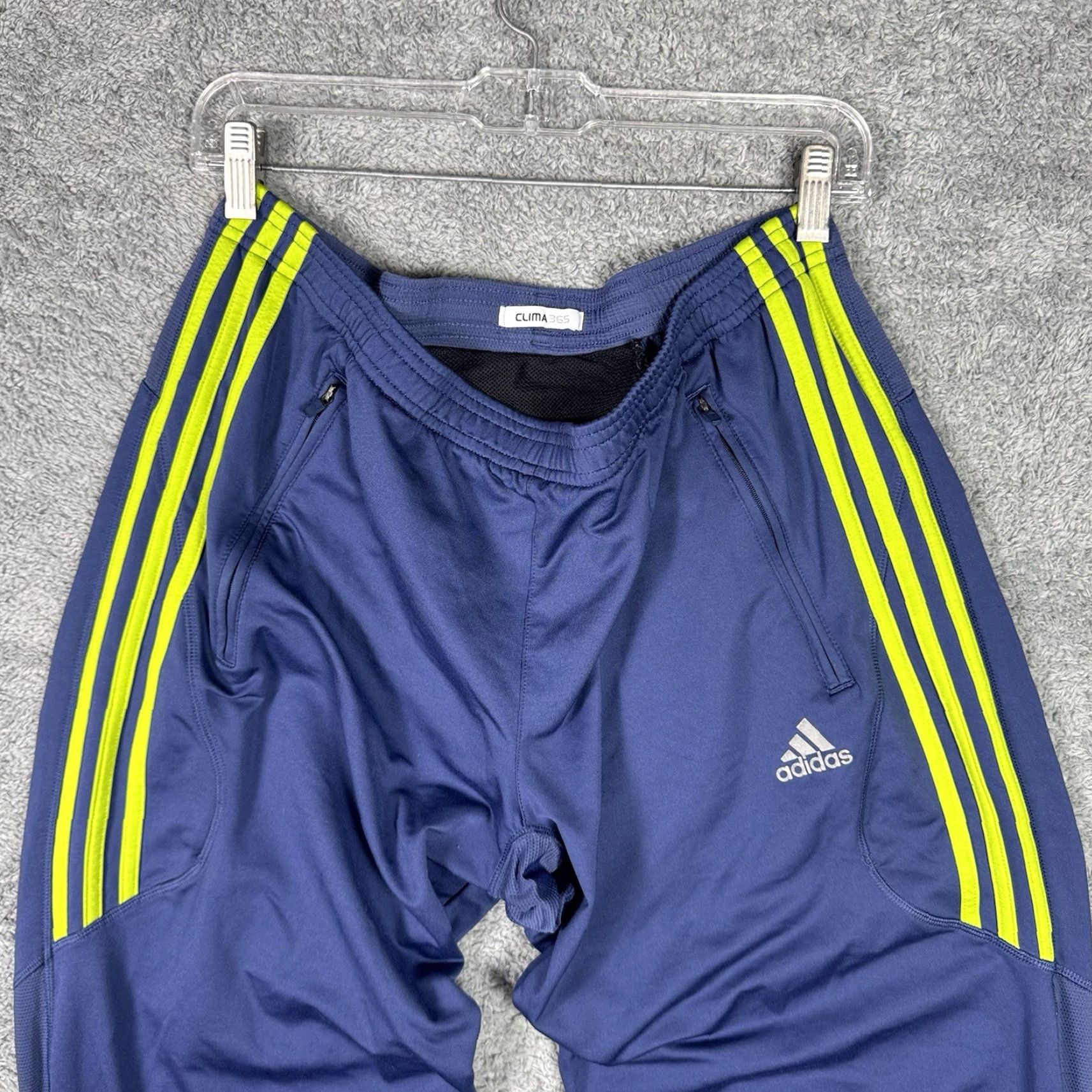 Adidas VINTAGE adidas Track Pants Mens L Baggy Y2K Streetwear Ankle Zip Neon Wide-Leg Size US 33 - 2 Thumbnail