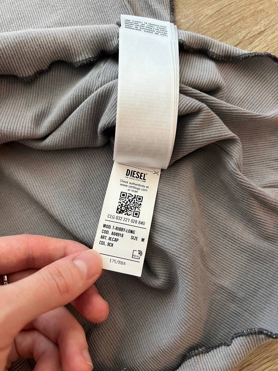 Diesel Graues Longsleeve Diesel Damen Size M / US 6-8 / IT 42-44 - 4 Thumbnail