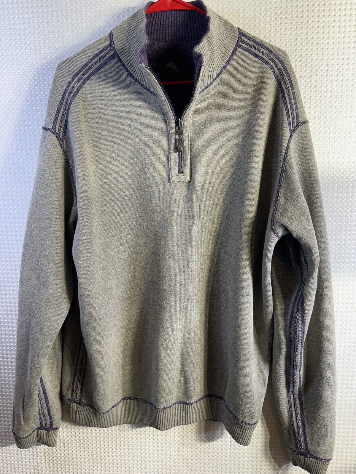 Tommy Bahama Tommy Bahama Reversible Quarter Zip Pullover Sweater Size US XL / EU 56 / 4 - 7 Thumbnail