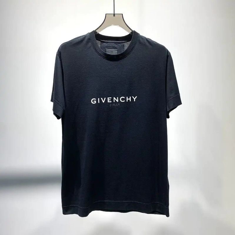 Givenchy Givenchy Black Cotton XXS Men's T-shirt 0089 Size US XXS / EU 40 - 1 Thumbnail