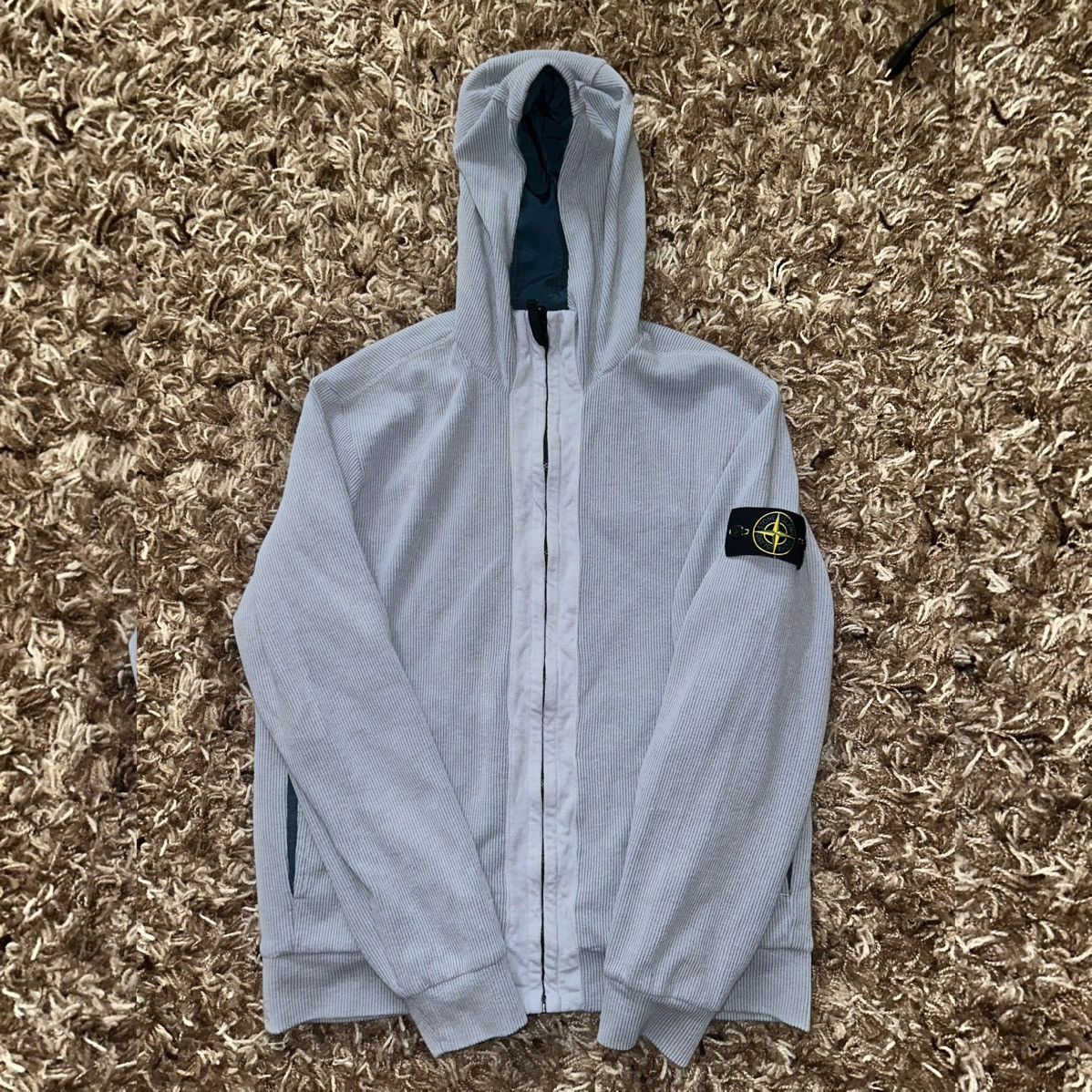 image of Stone Island Si Reversible Jacket in Blue, Men's (Size Medium)
