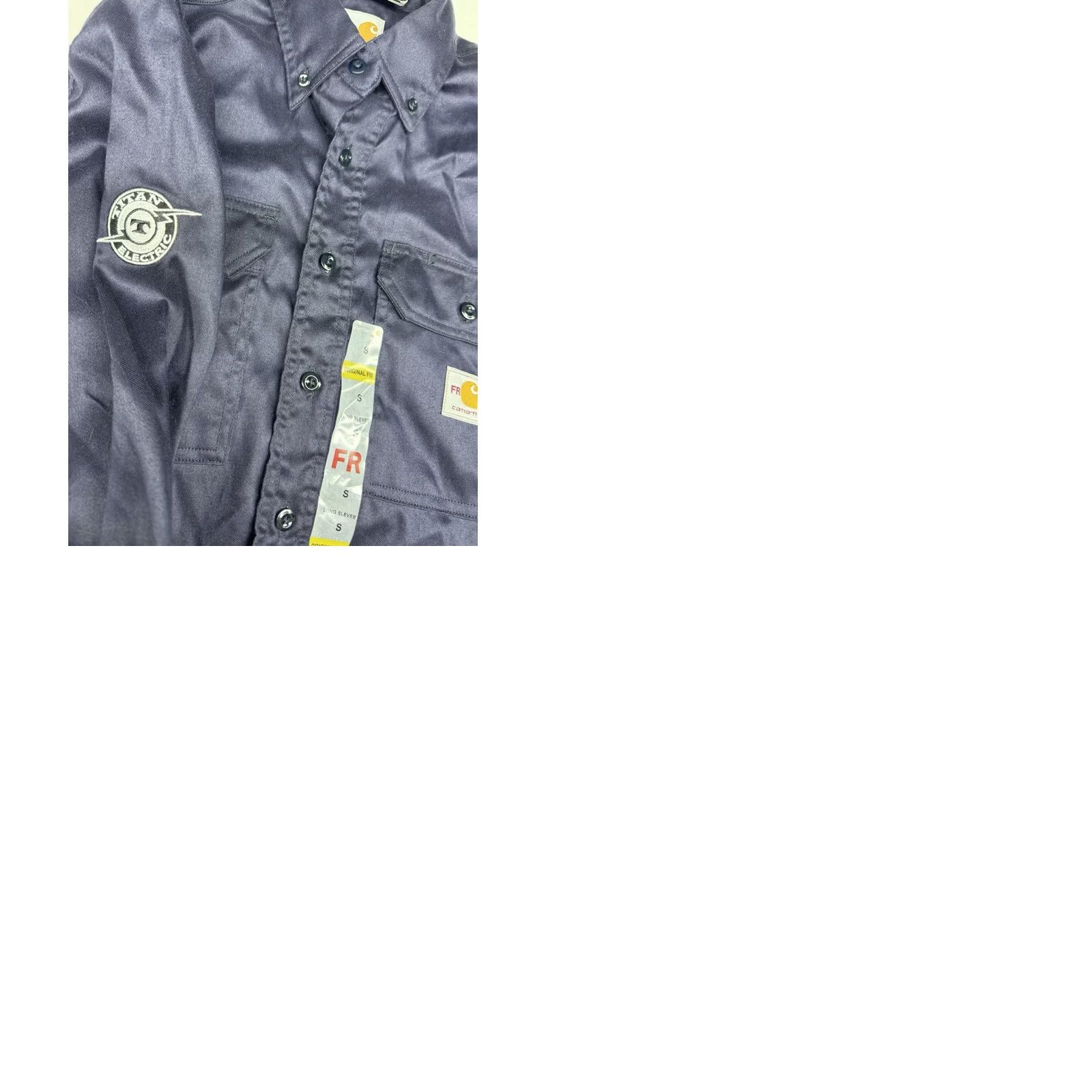 Carhartt Carhartt FR Button-Down Shirt Men S Navy Flame Resistant Work Long Sleeve FRS003 Size US S / EU 44-46 / 1 - 9 Thumbnail