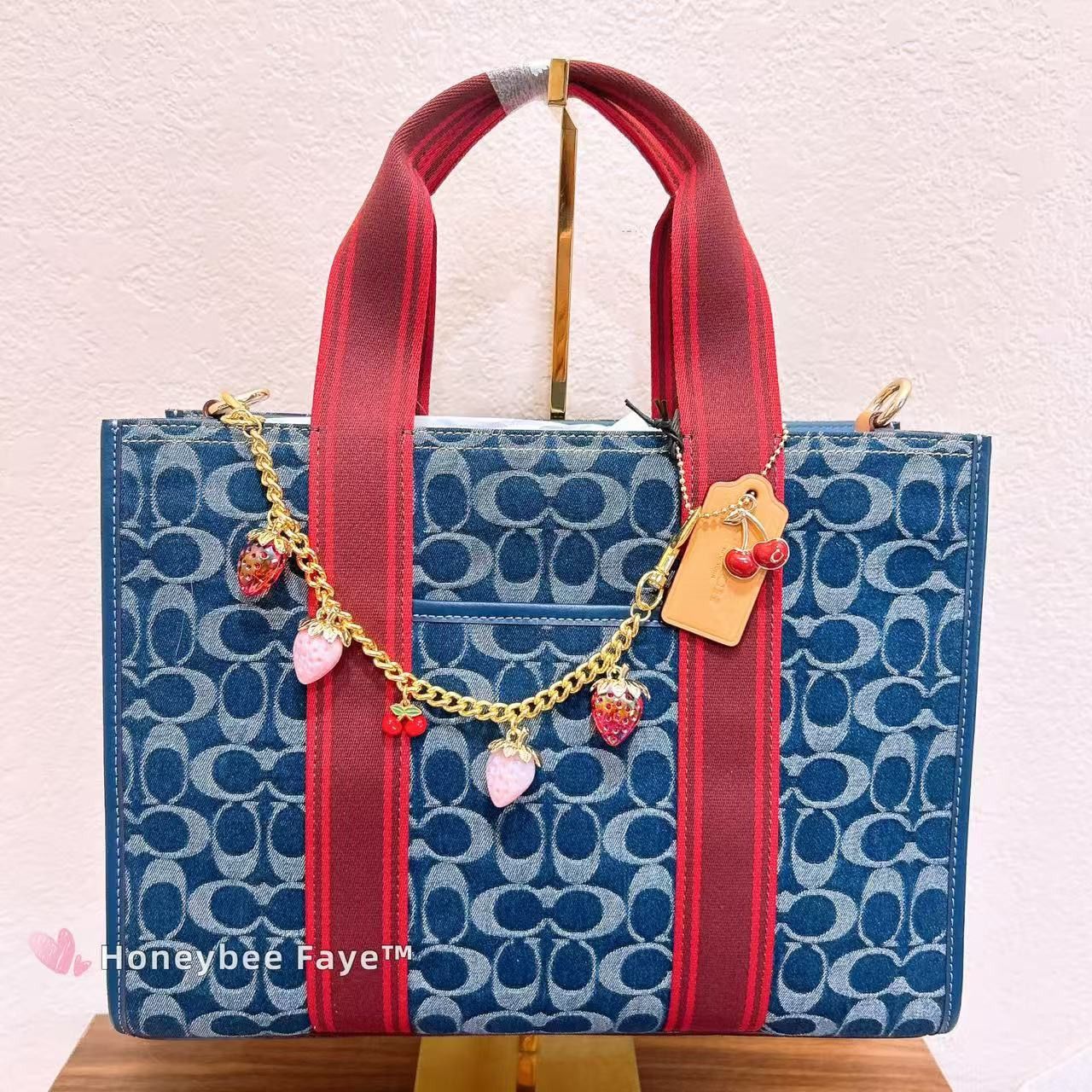 Coach NWT Coach Smith Tote Bag In Signature Denim CY698 Size ONE SIZE - 2 Thumbnail