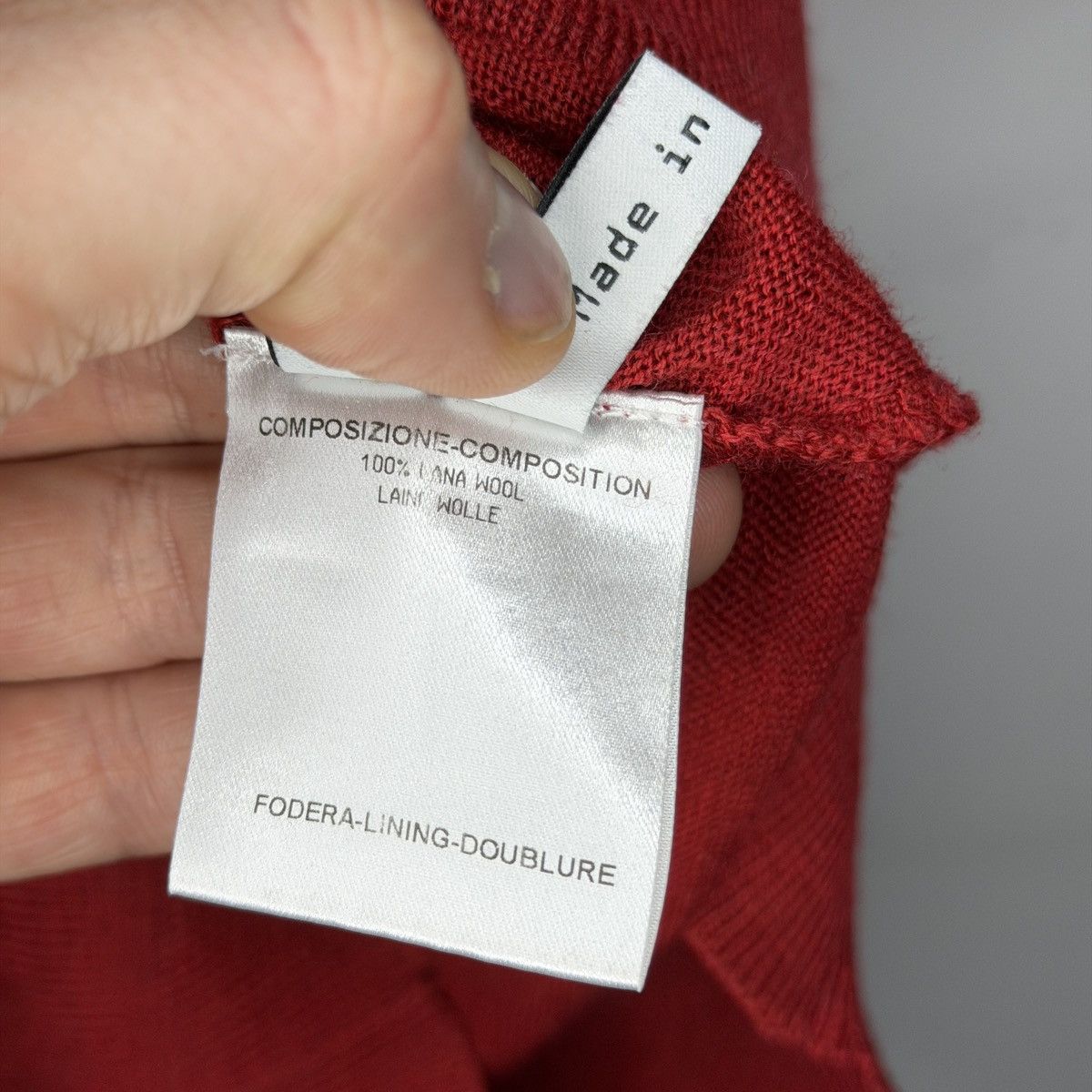 Balenciaga Balenciaga Knit Top Turtleneck Wool Red Distressed Size M / US 6-8 / IT 42-44 - 7 Thumbnail